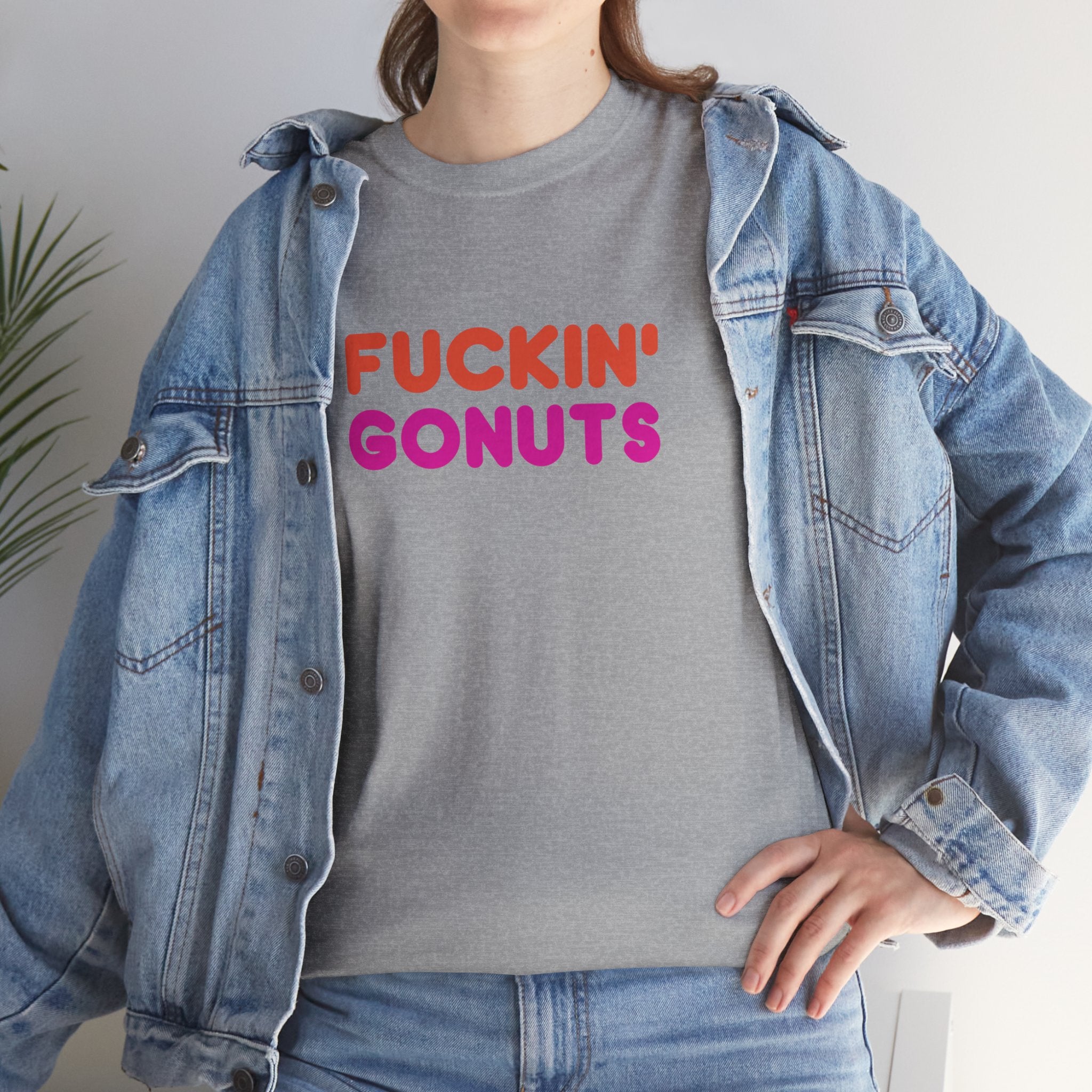 Funny Fuckin' Gonuts Dunkin Meme Novelty Graphic Tee