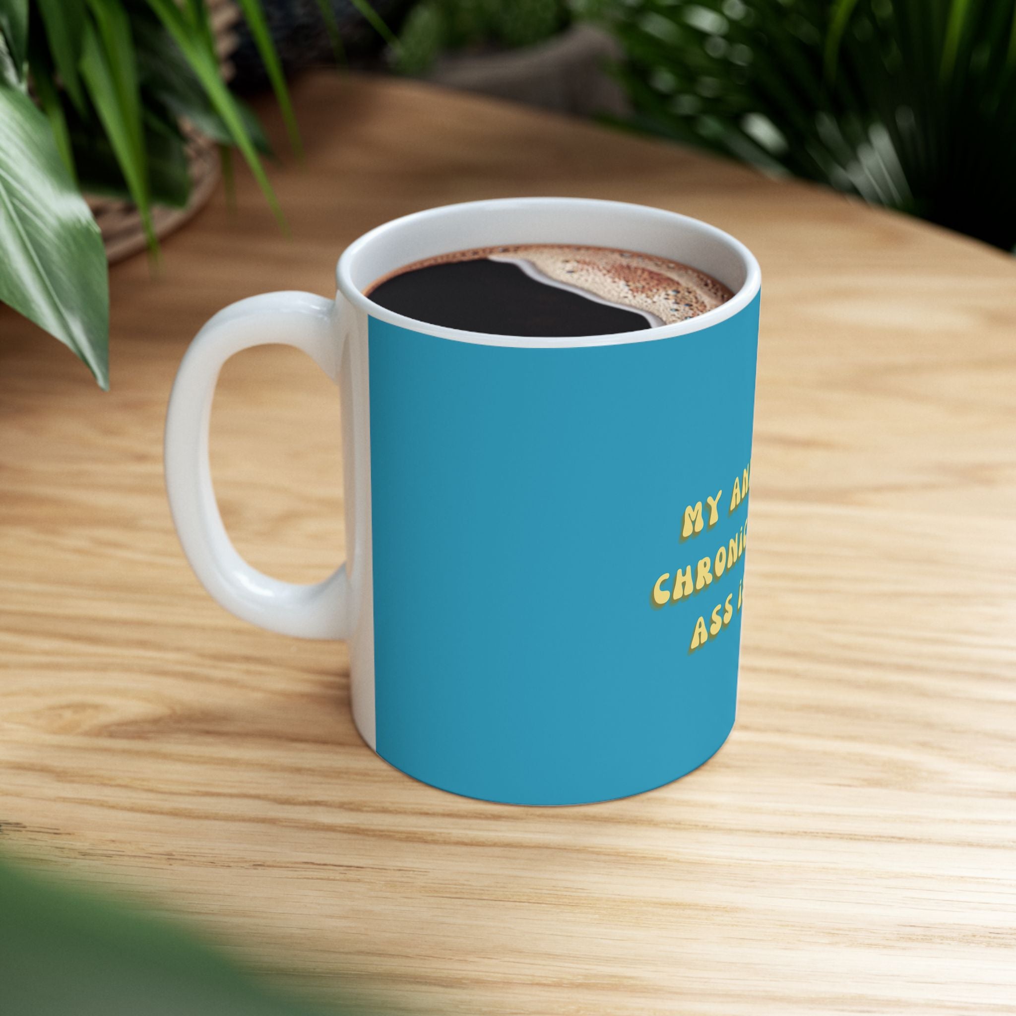 Funny Anxiety Meme Graphic Novelty Ceramic Coffee Mug