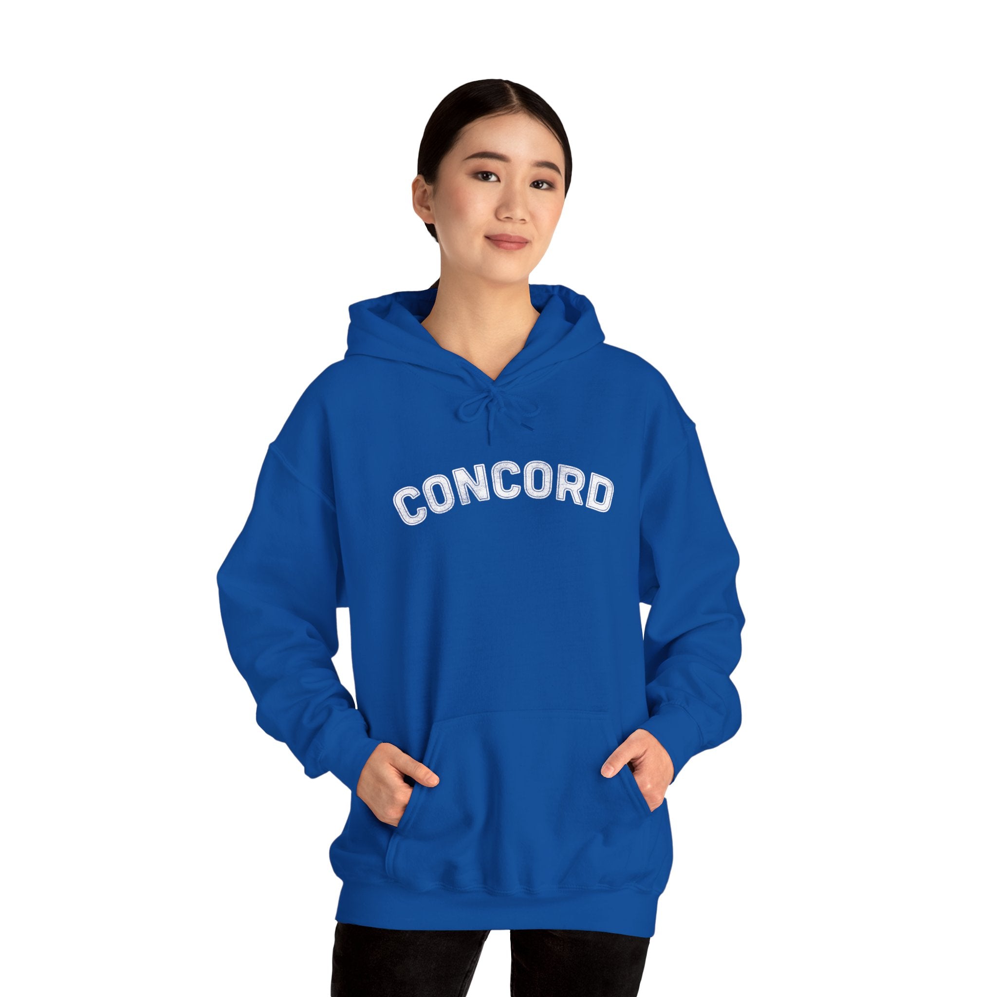 Concord North Carolina NC Curved Font Hoodie