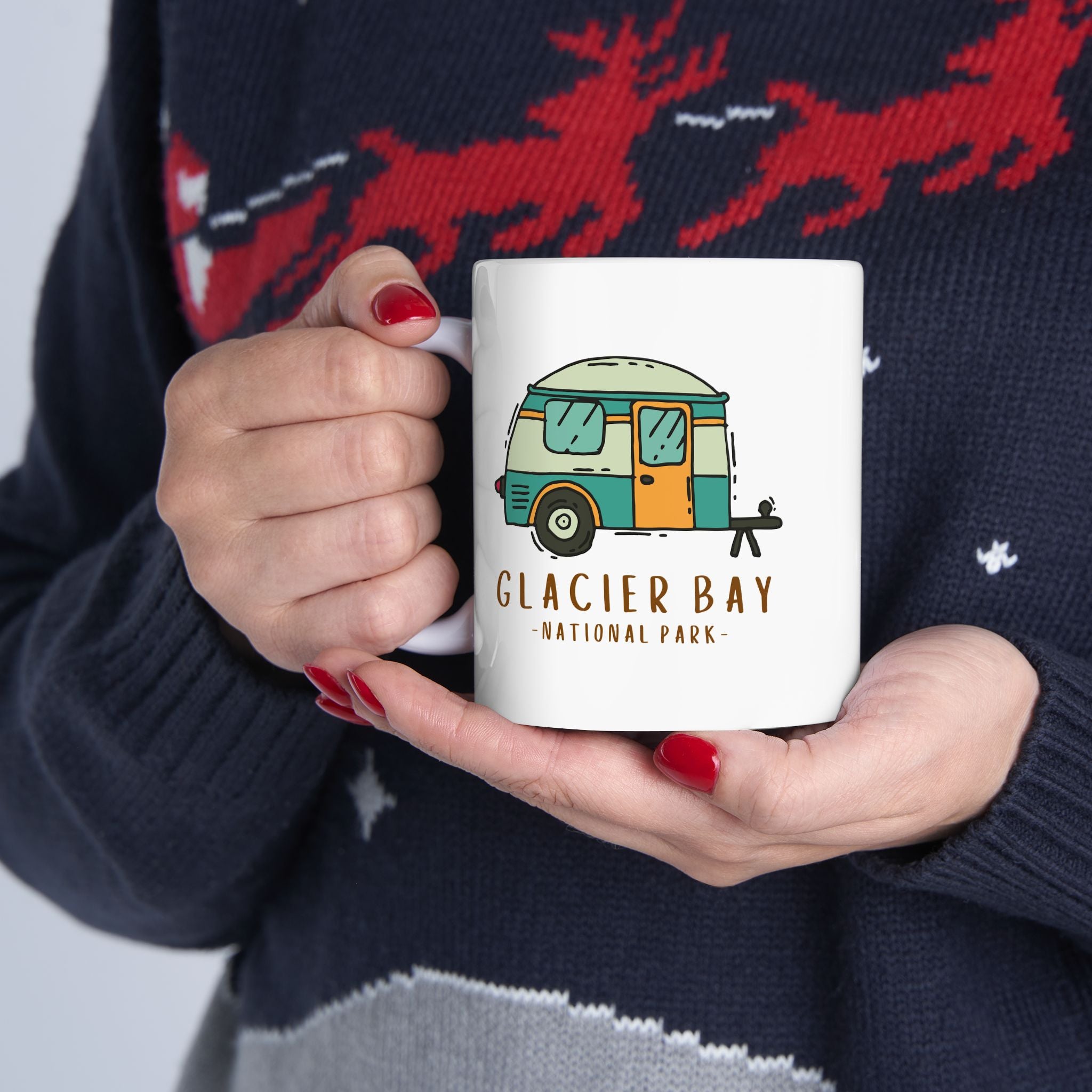 Glacier Bay National Park Travel Souvenir Ceramic Outdoor Camping Coffee Mug