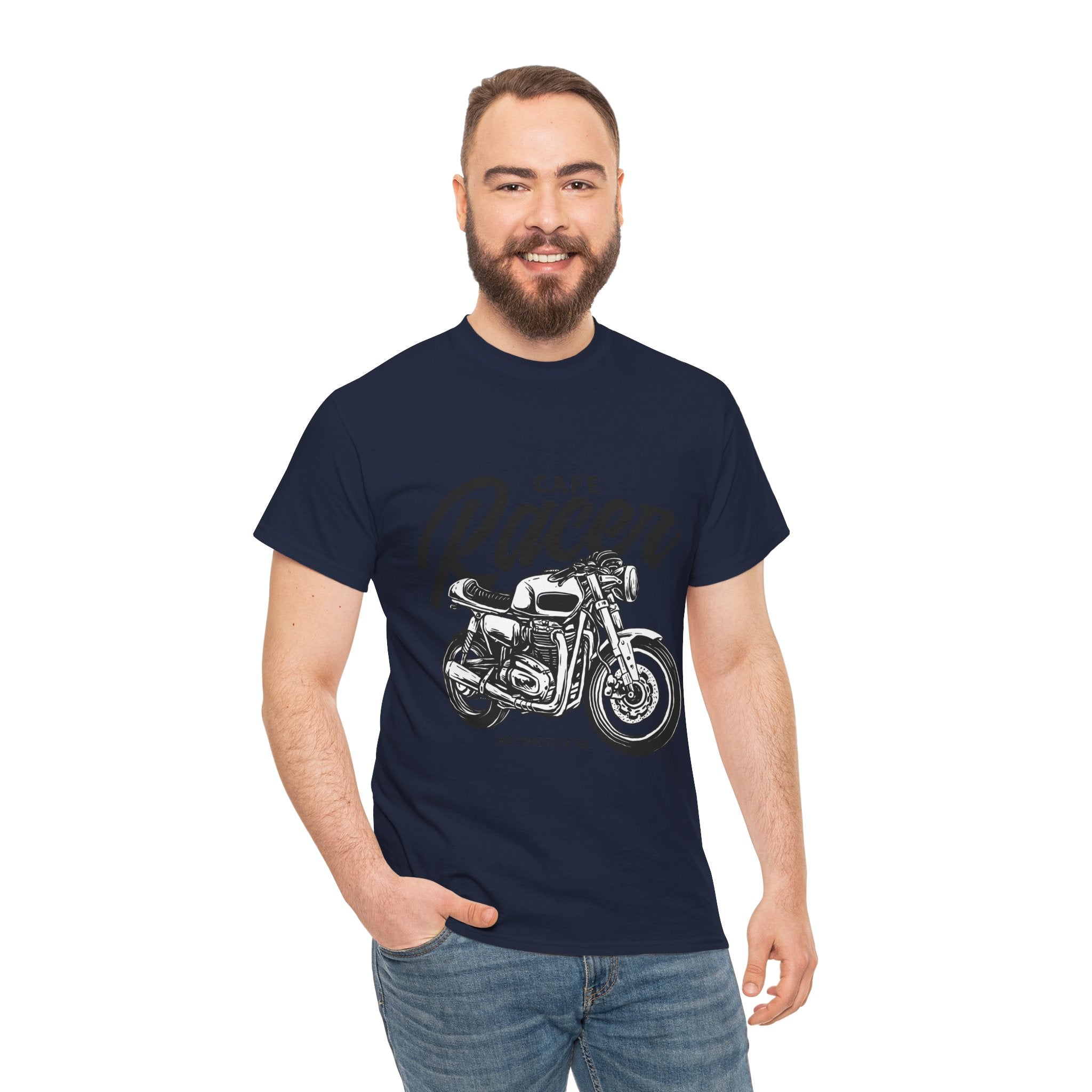 Cafe Racer Motorcycle Unisex Graphic Novelty T-Shirt