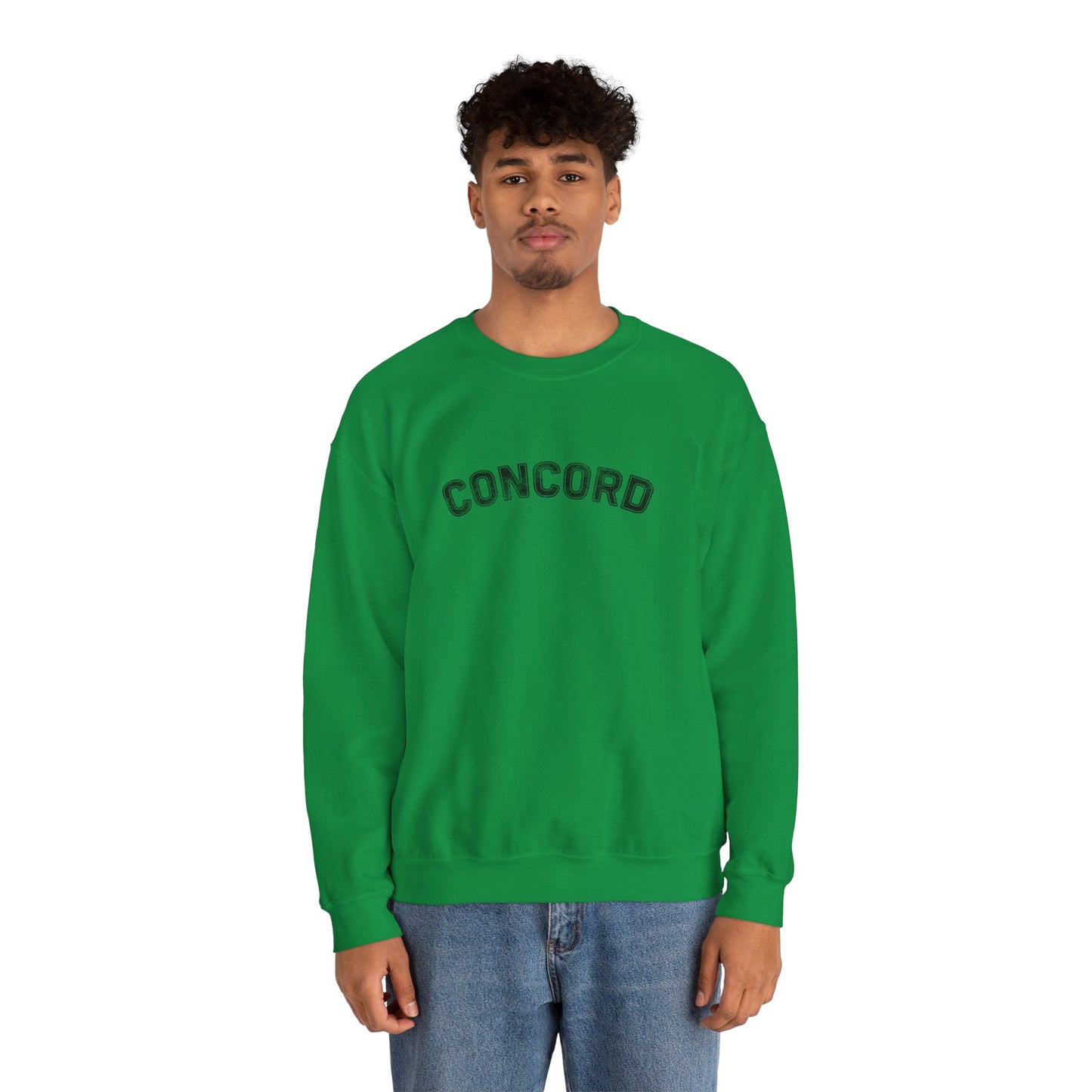 Concord North Carolina NC Curved Crewneck Sweatshirt