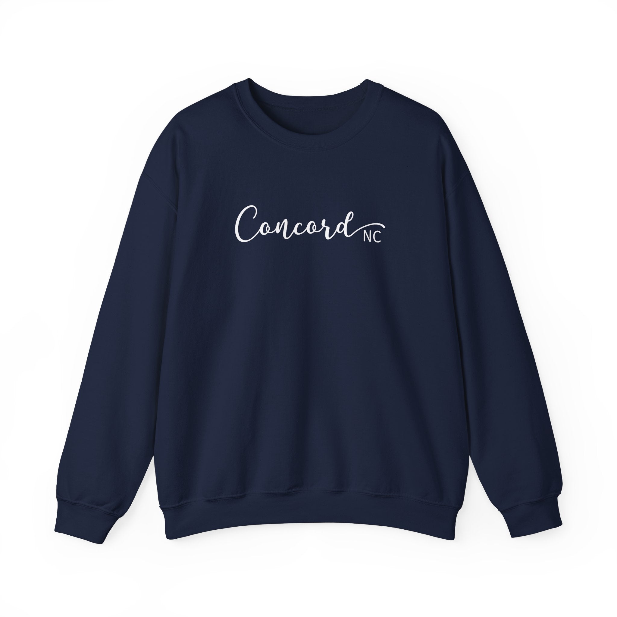 Concord North Carolina NC State Cursive Crewneck Sweatshirt