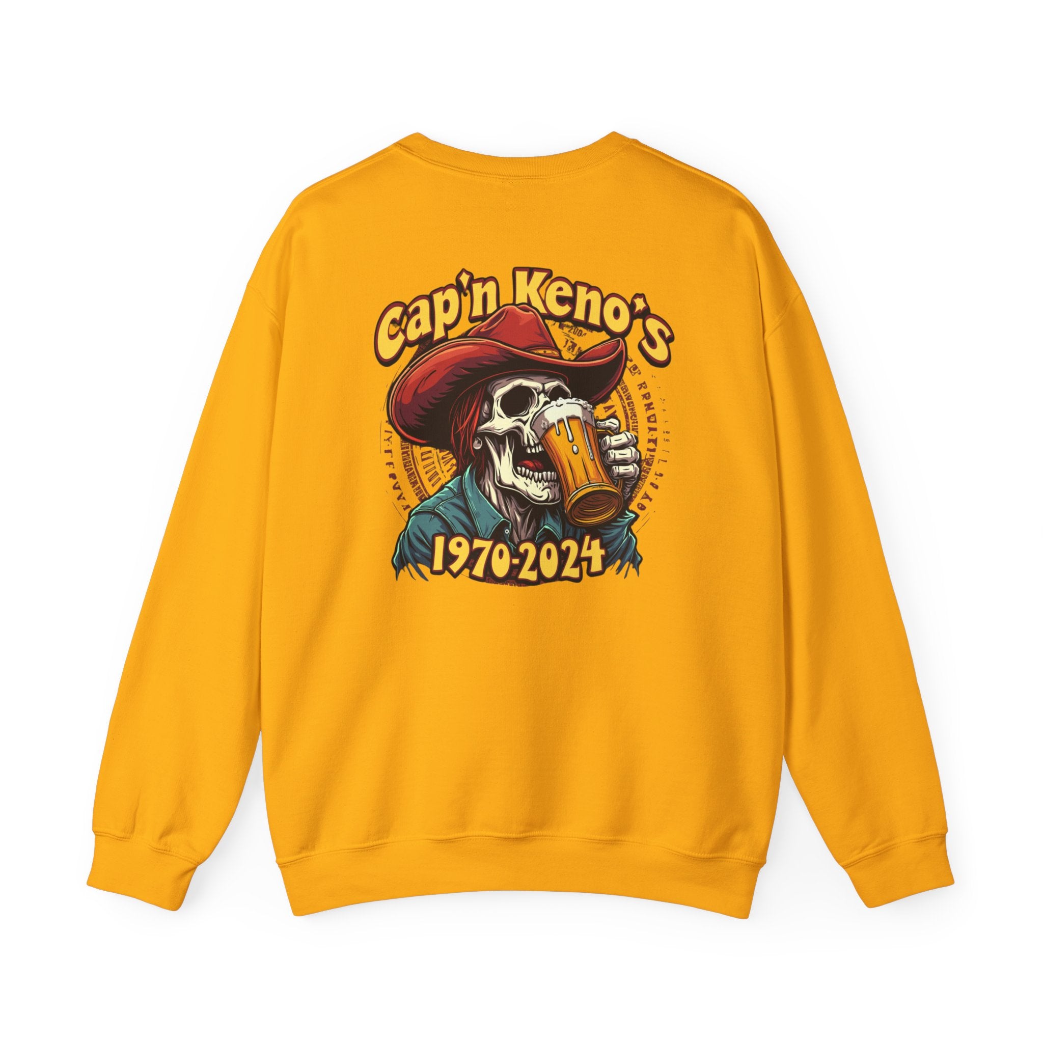 Cap'n Kenos Vintage Skull Graphic Sweatshirt