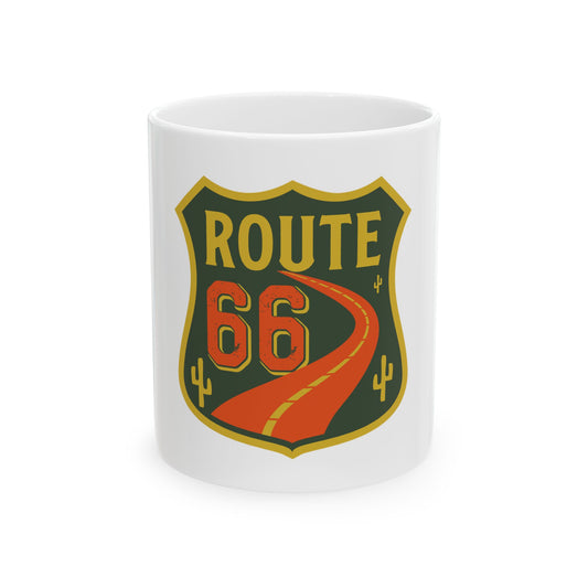 Route 66 Highway Retro Graphic Novelty Ceramic Coffee Mug