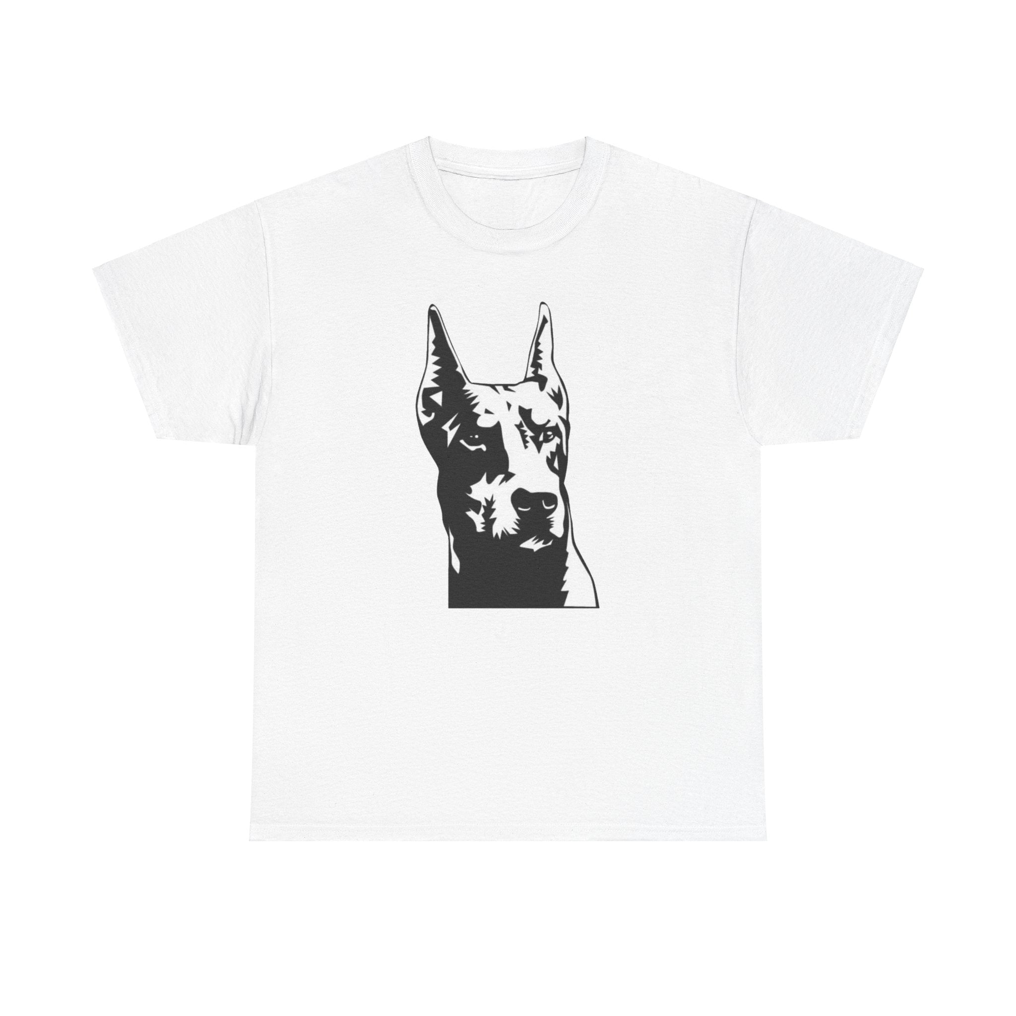 Doberman Dog Lover Cute Unisex Heavy Cotton Tee