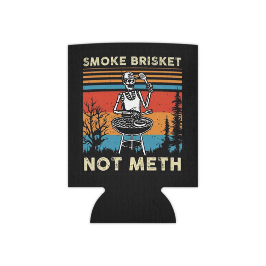 Smoke Brisket Funny Cooking Meme Beer Soda Can Cooler Koozie