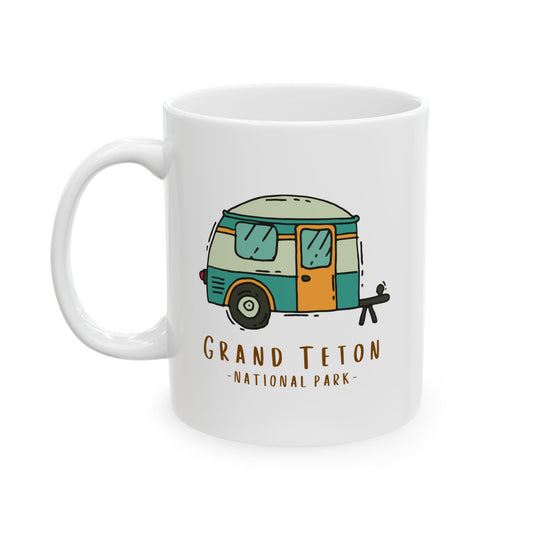 Grand Teton National Park Travel Souvenir Ceramic Outdoor Camping Coffee Mug