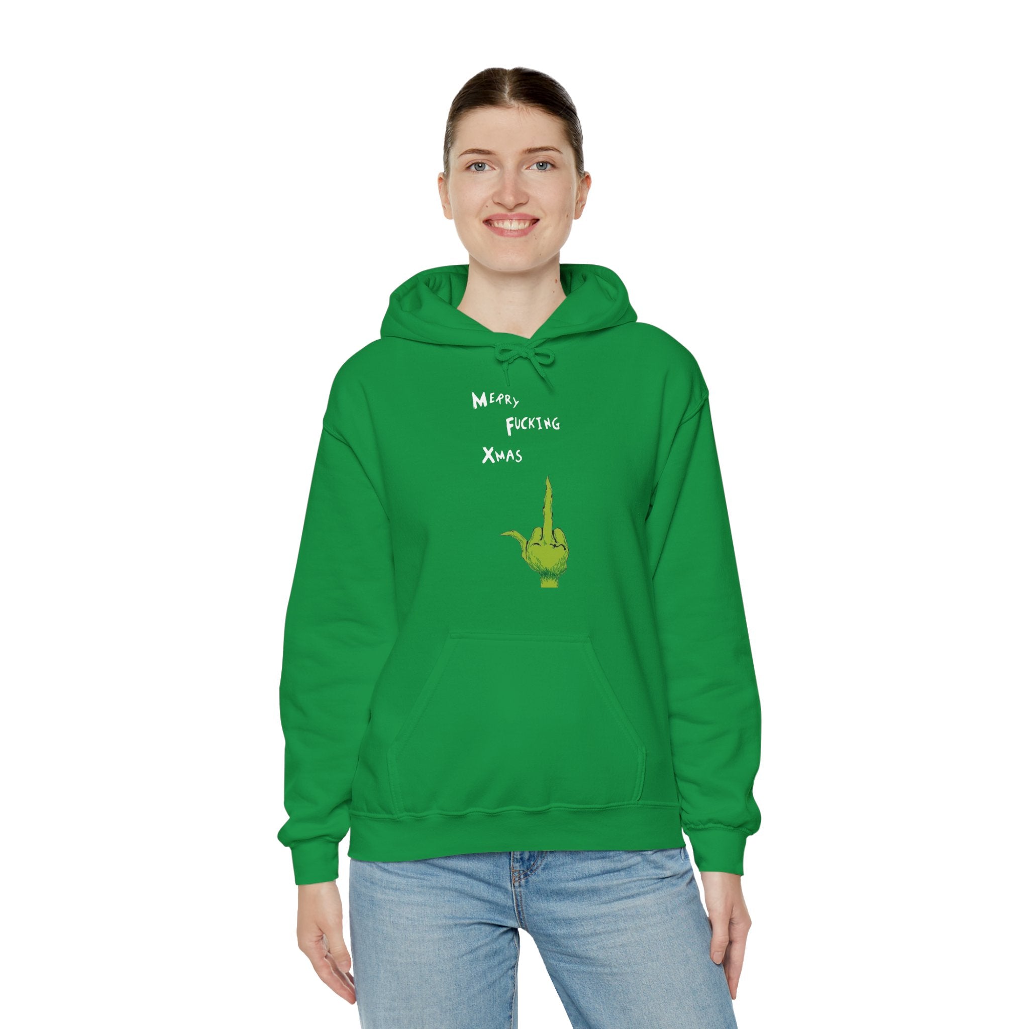 Merry F*cking Christmas Funny Grinch Movie Unisex Hoodie