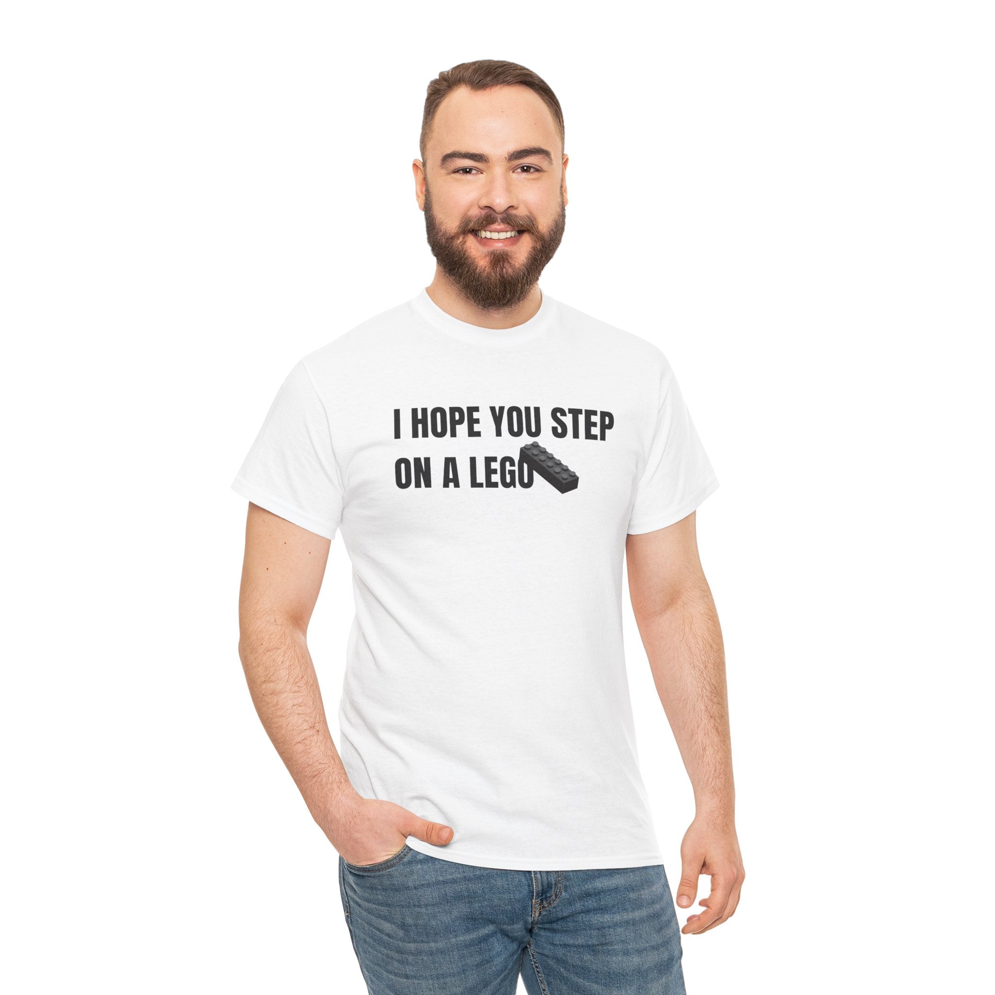 I Hope You Step On A Lego Funny Graphic Novelty Gift Unisex T-Shirt