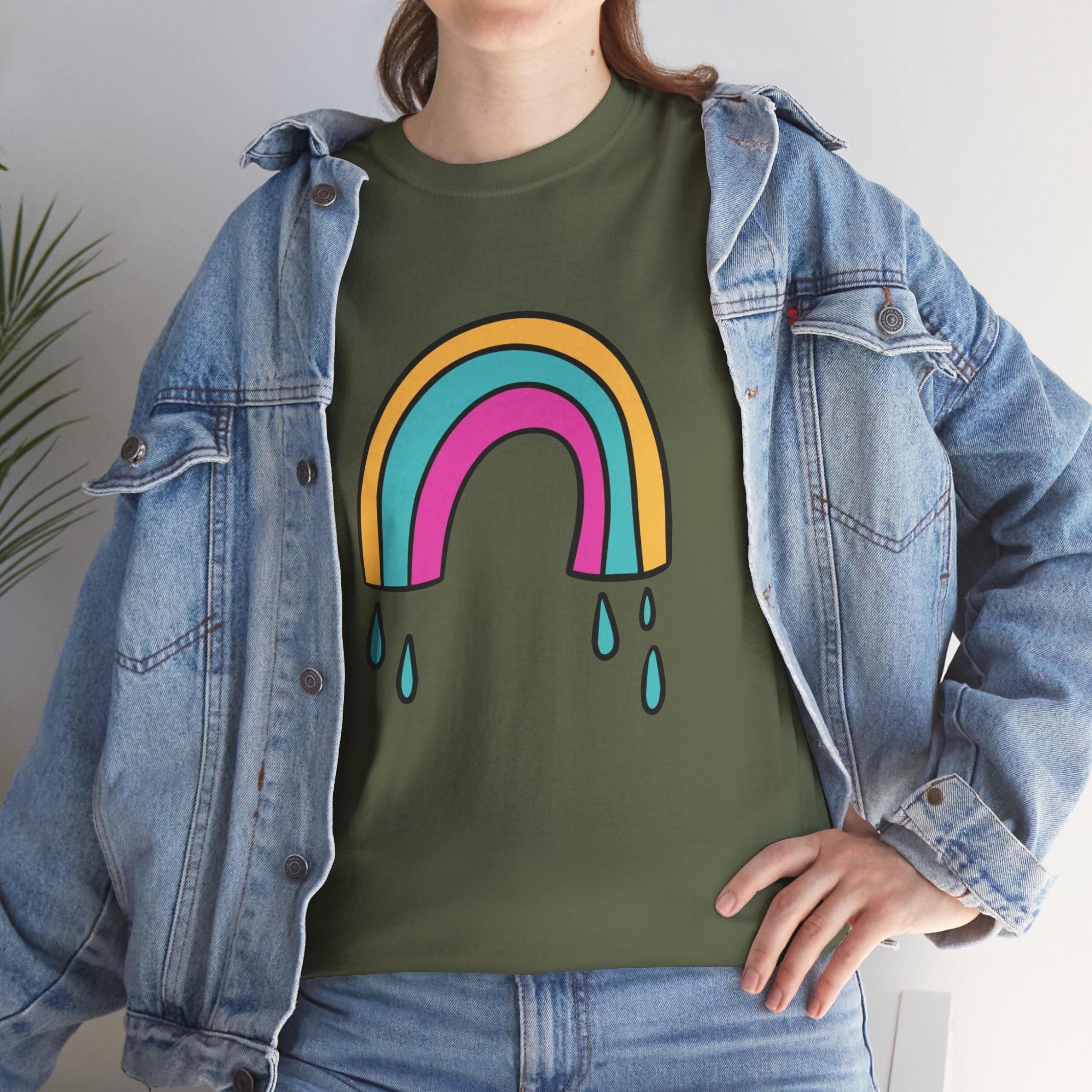 Cute Rainbow Boho Unisex Graphic Novelty Shirt Tee