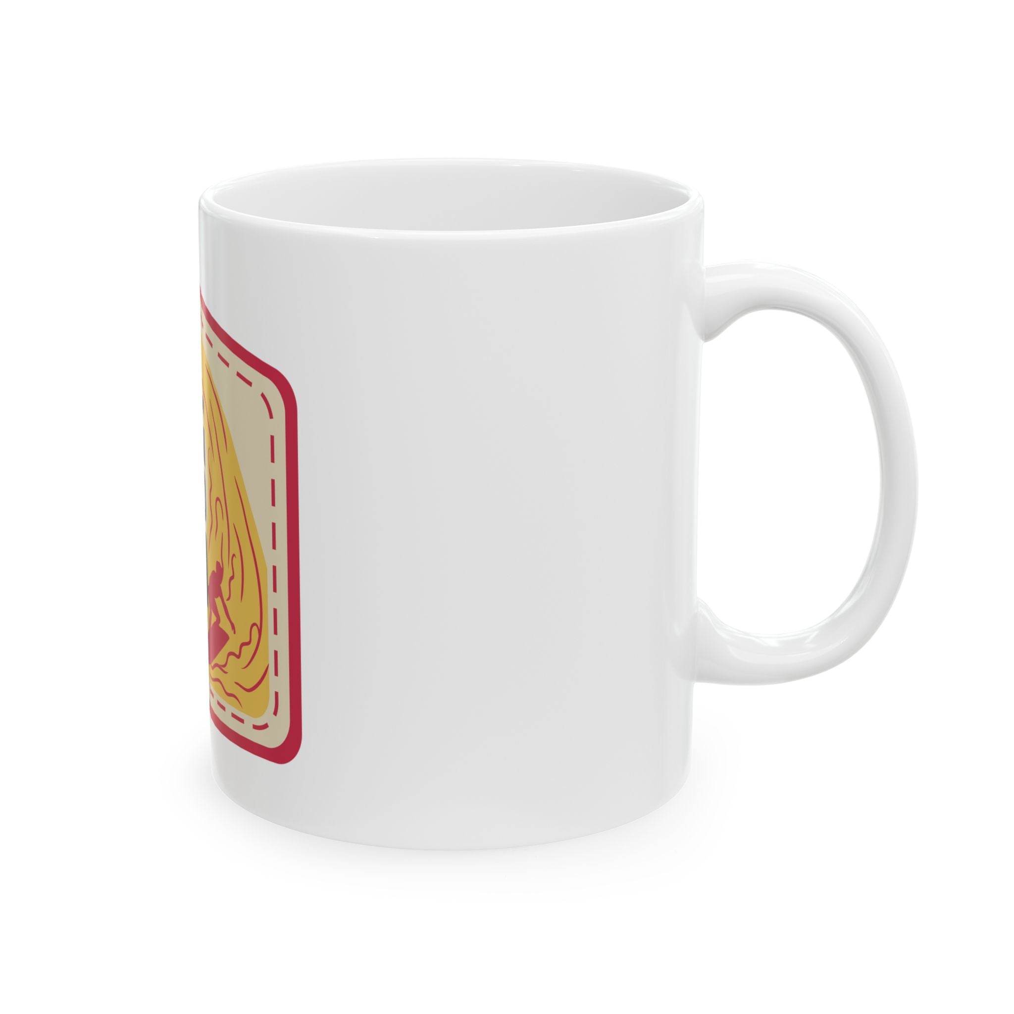 Long Board Surfing Retro Graphic Novelty Ceramic Coffee Mug