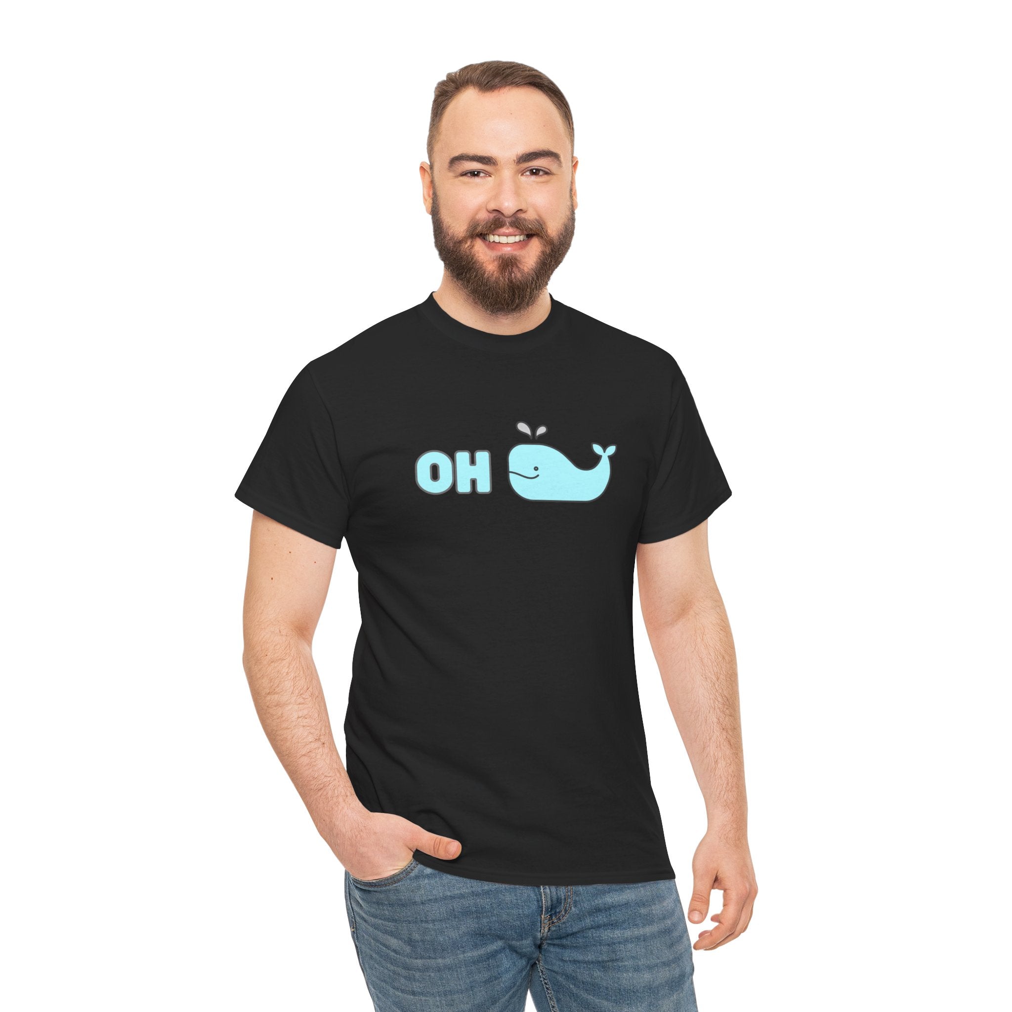 Oh Whale Funny Cute Graphic Novelty Gift Unisex T-Shirt