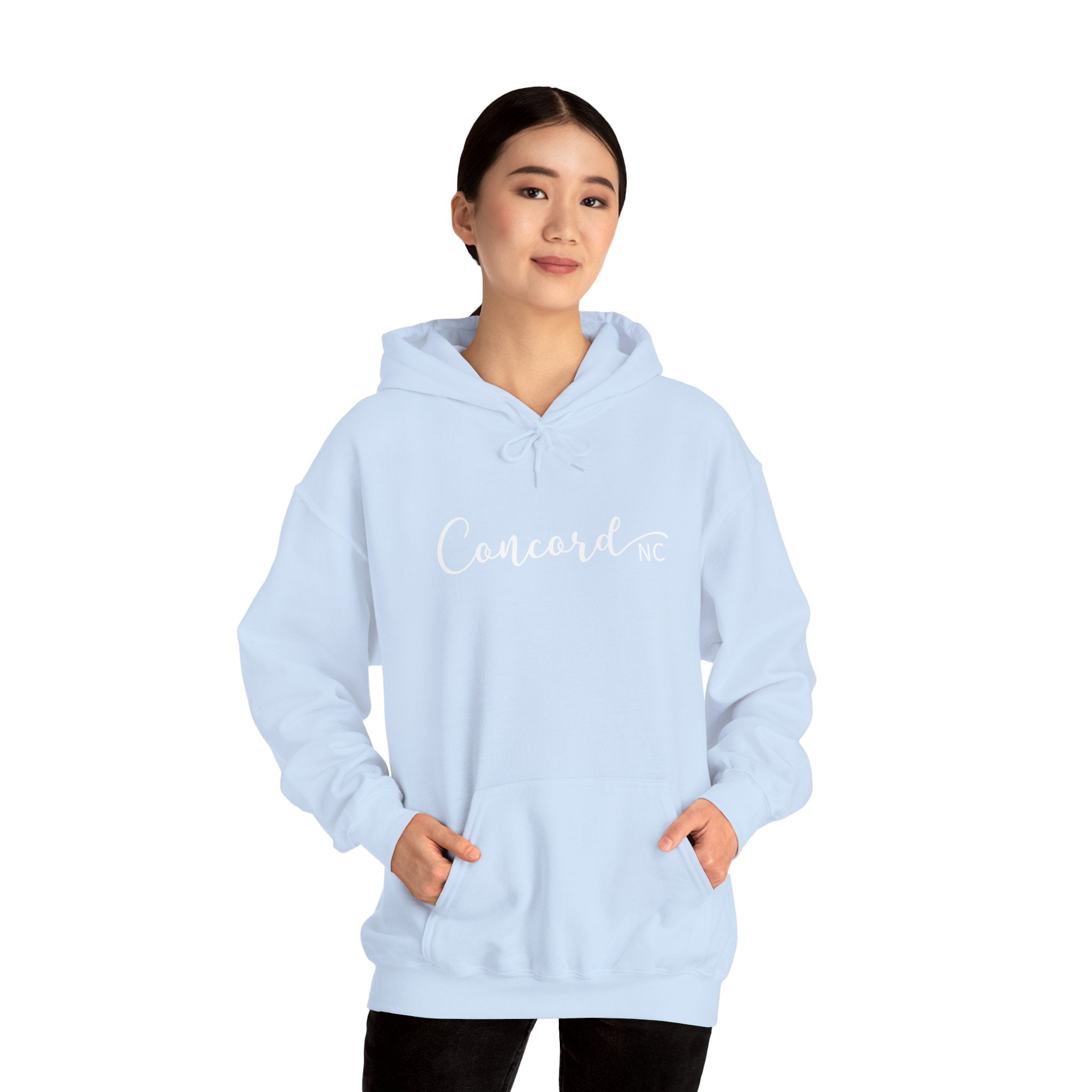 Concord North Carolina NC State Cursive Hoodie