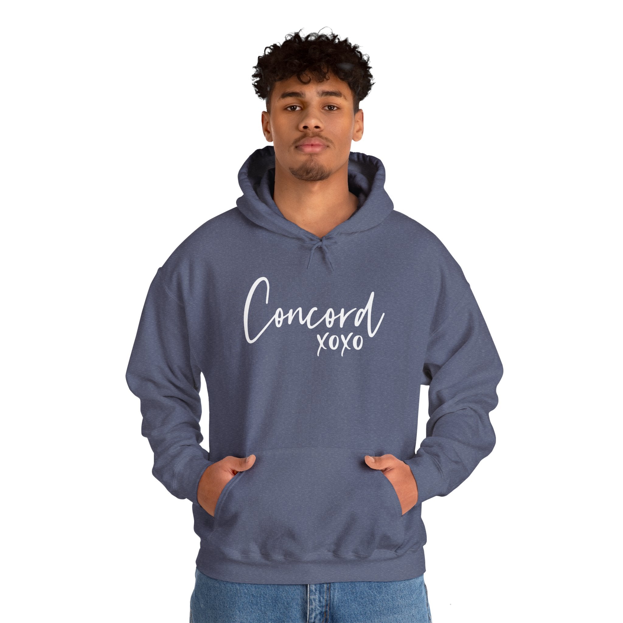 Concord North Carolina NC State Cursive Hoodie