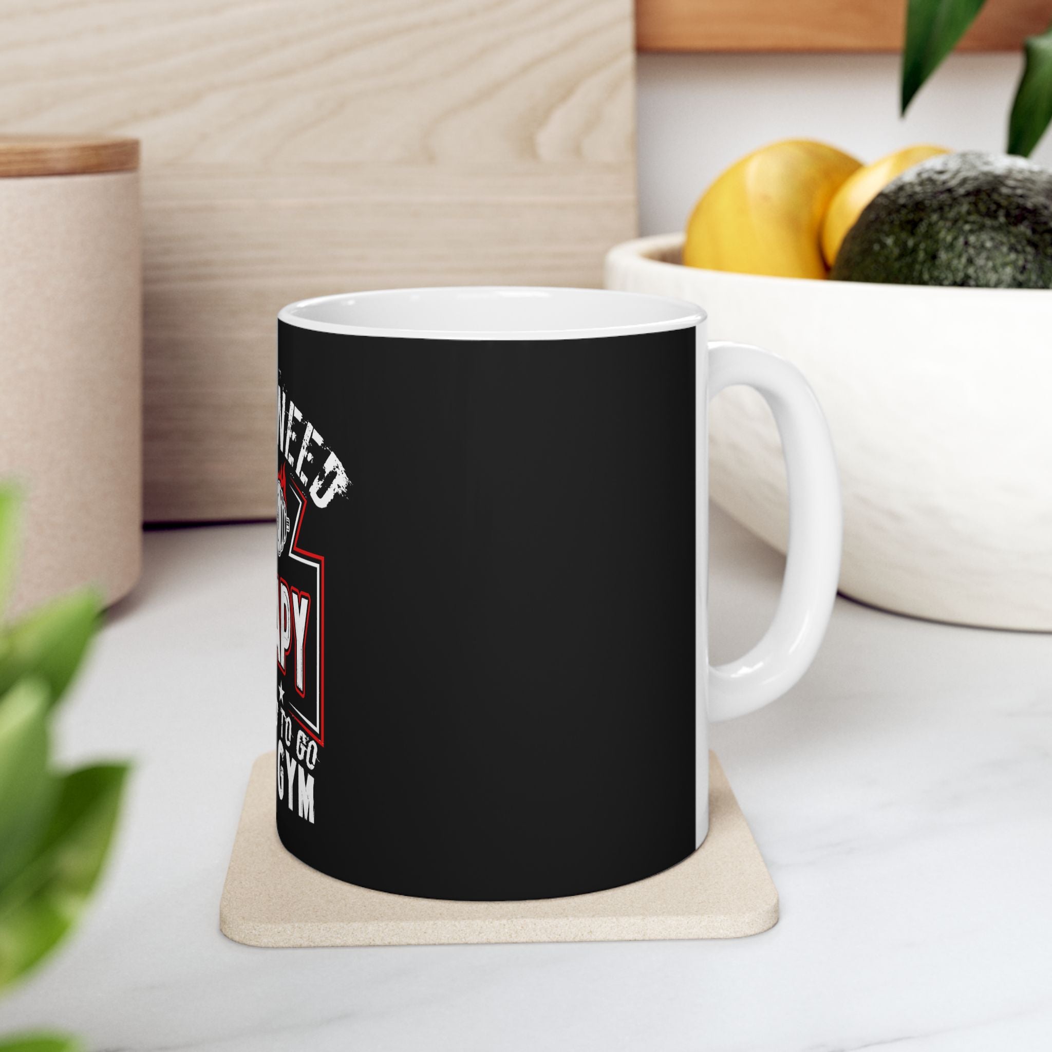 Gym Therapy Fitness Ceramic Coffee Mug