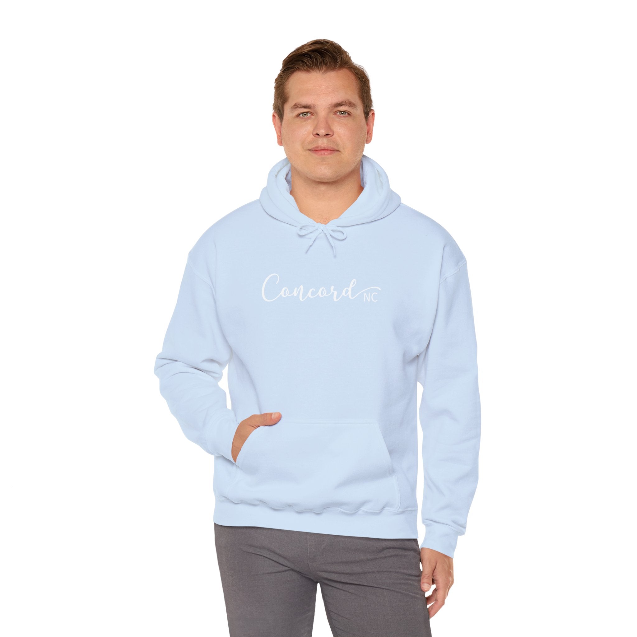 Concord North Carolina NC State Cursive Hoodie