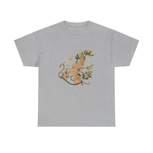 Bohohemian Plant Hands Unisex Graphic Novelty Shirt Tee