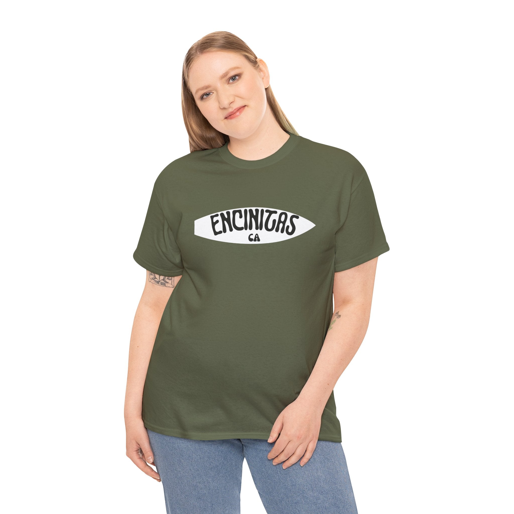 Retro Surfboard Encinitas CA Travel Souvenir Unisex T-Shirt