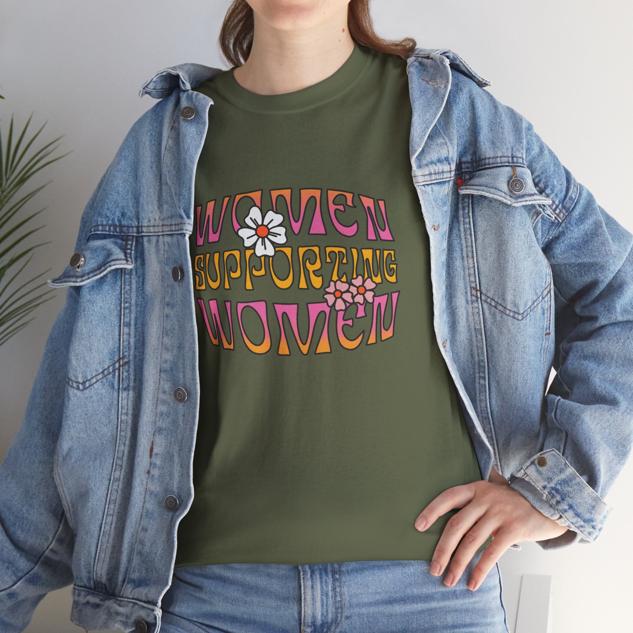 Woman Supporting Woman Feminism Gift Unisex Graphic Novelty Shirt Tee