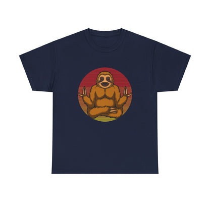 Sloth Meditating Yoga Unisex T-Shirt