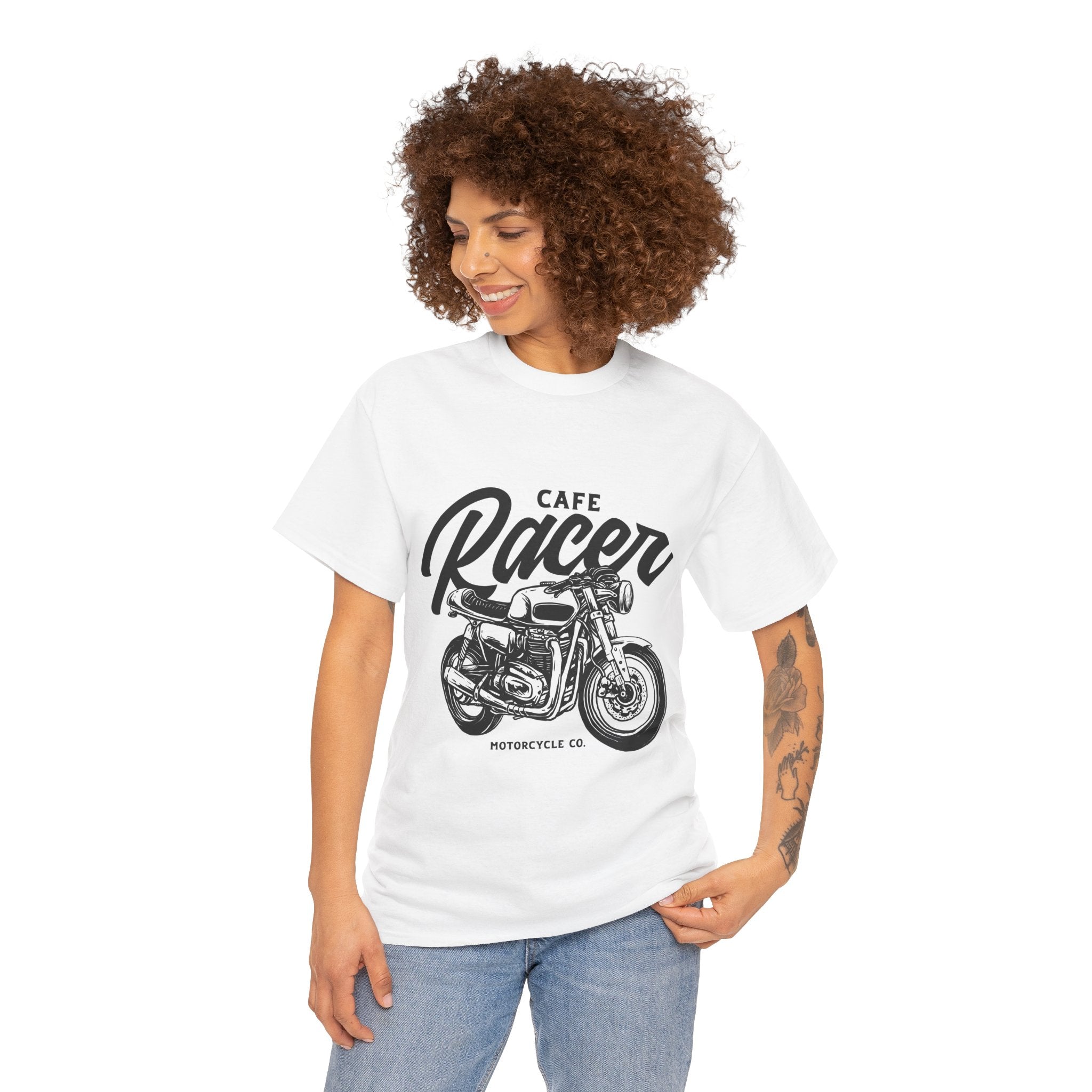 Cafe Racer Motorcycle Unisex Graphic Novelty T-Shirt