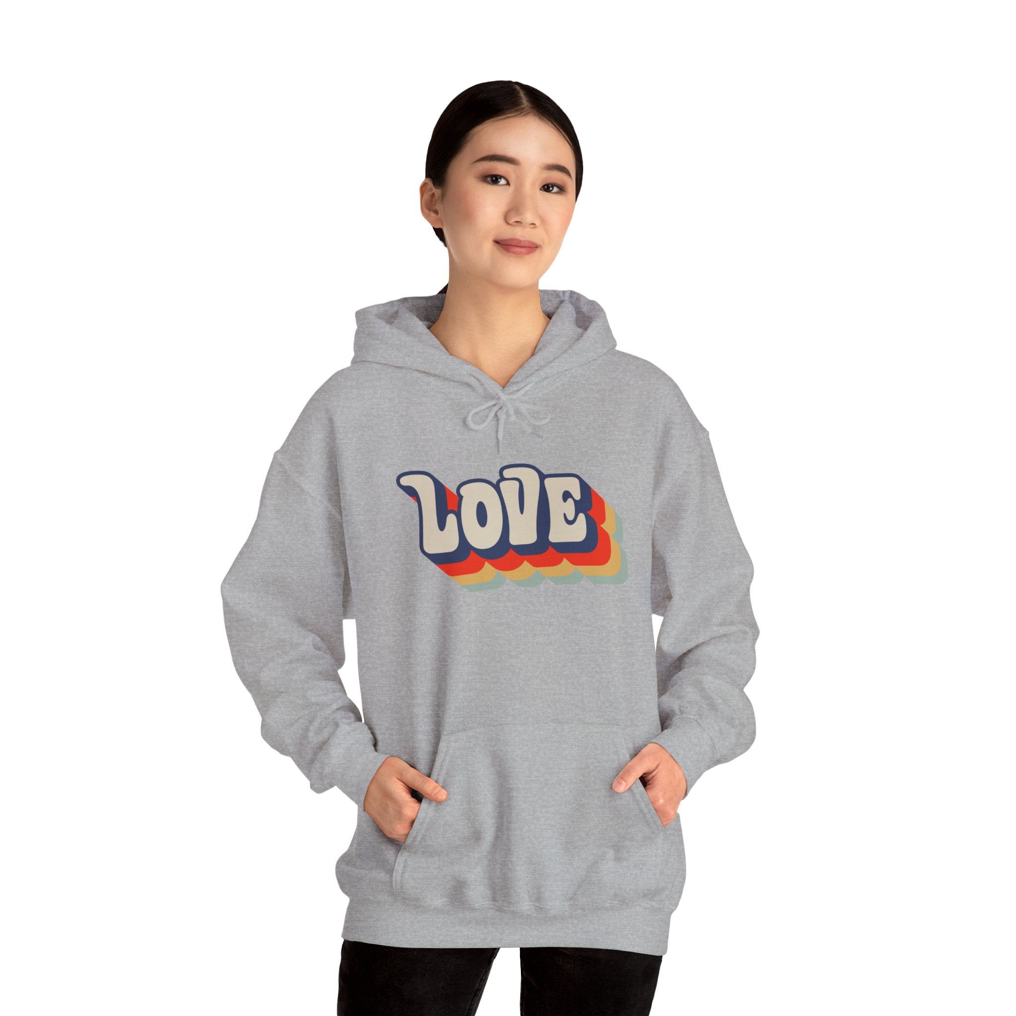 Love Retro Vintage Unisex Hoodie