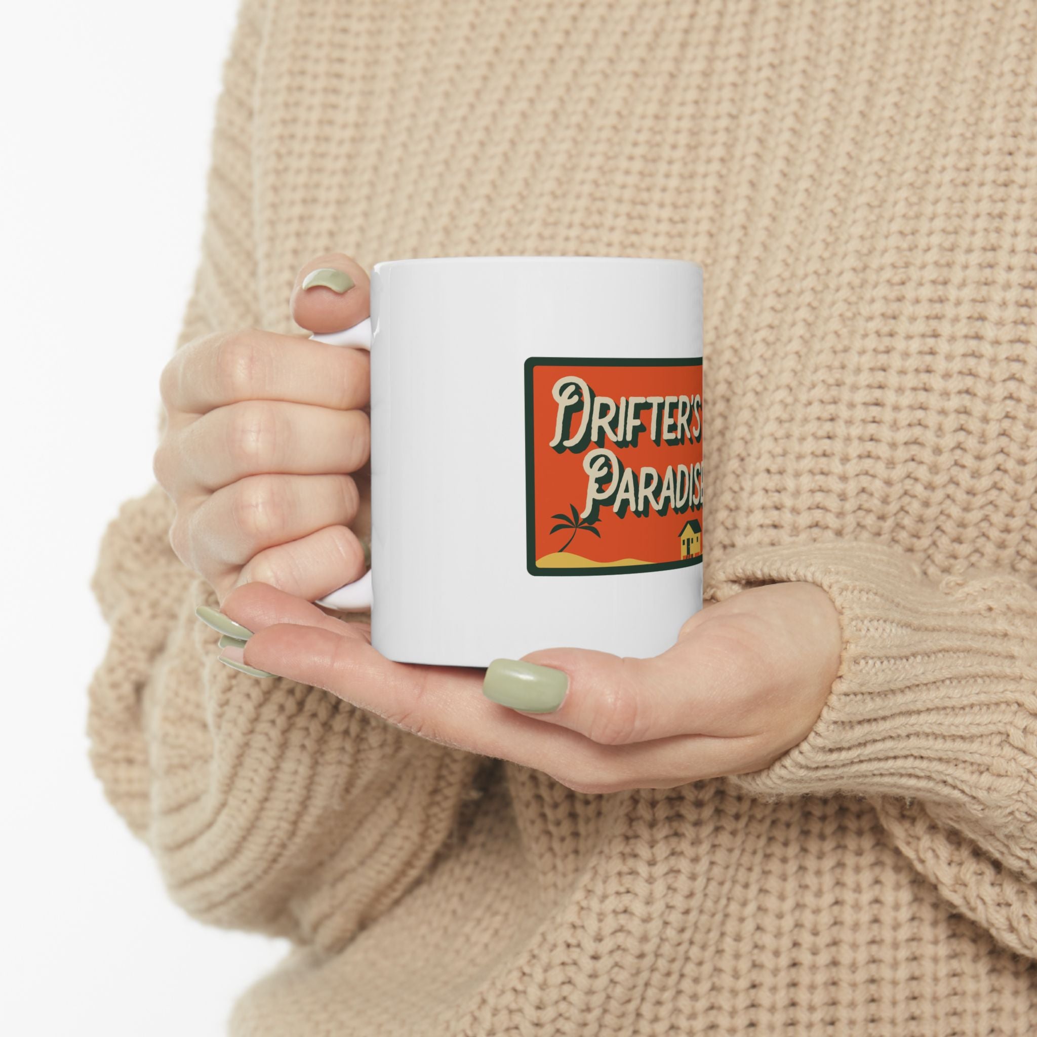 Drifters Paradise Retro Graphic Novelty Ceramic Coffee Mug