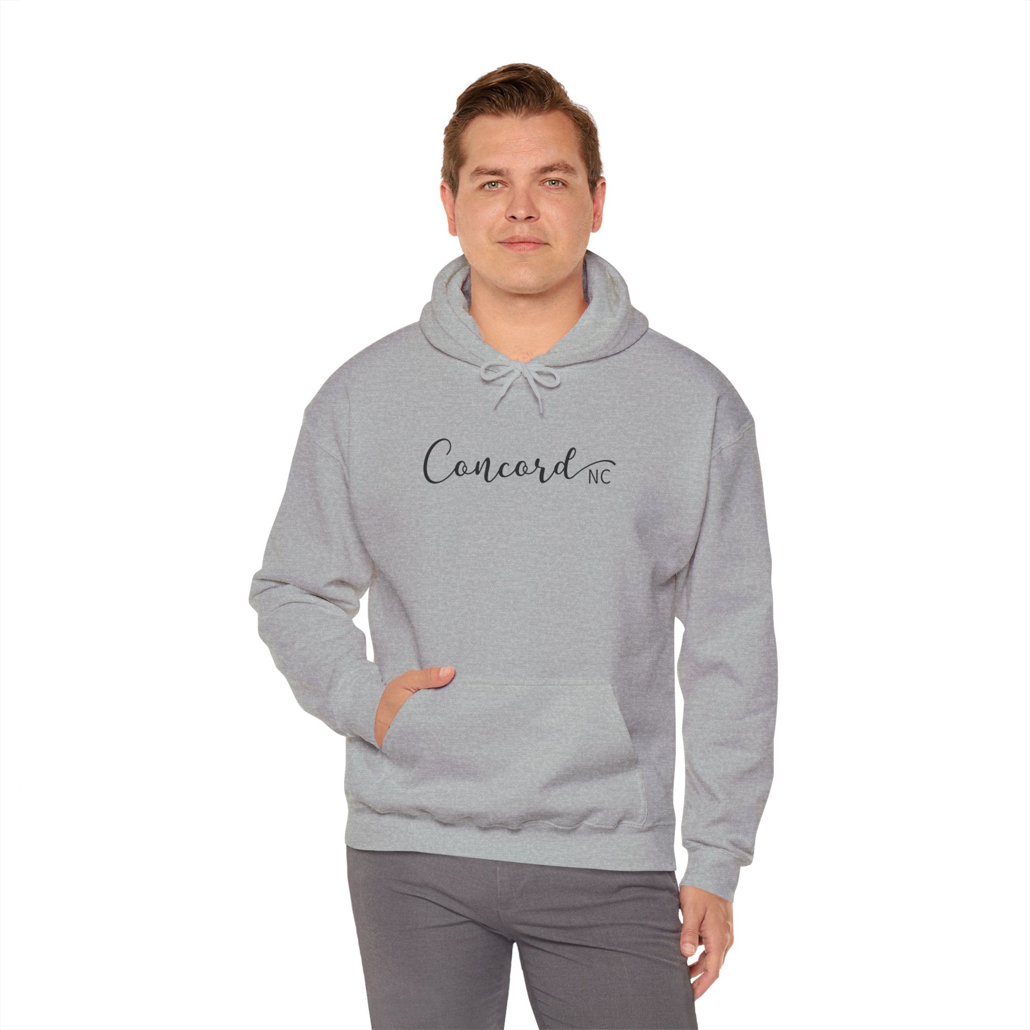 Concord North Carolina NC State Cursive Hoodie