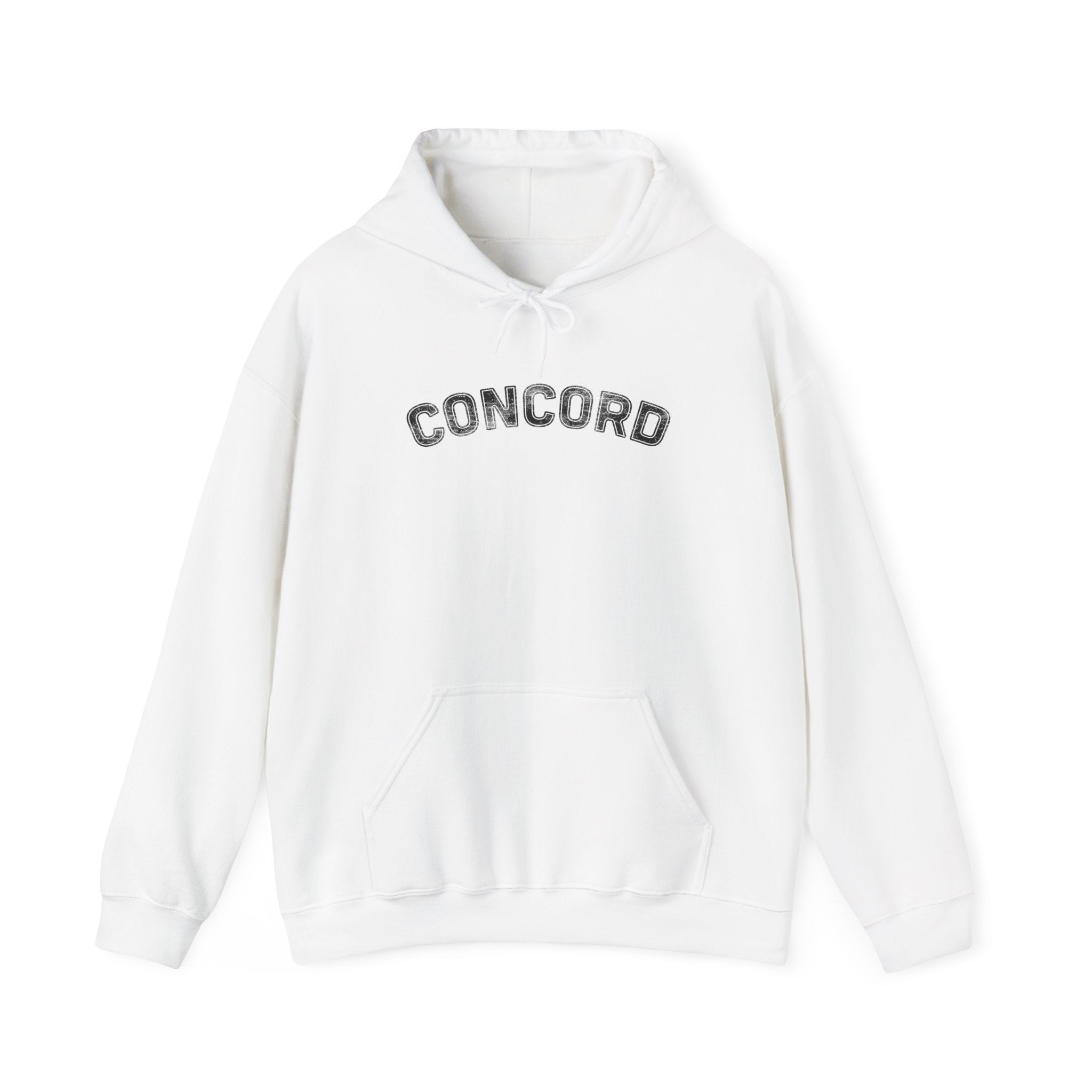 Concord North Carolina NC Curved Font Hoodie