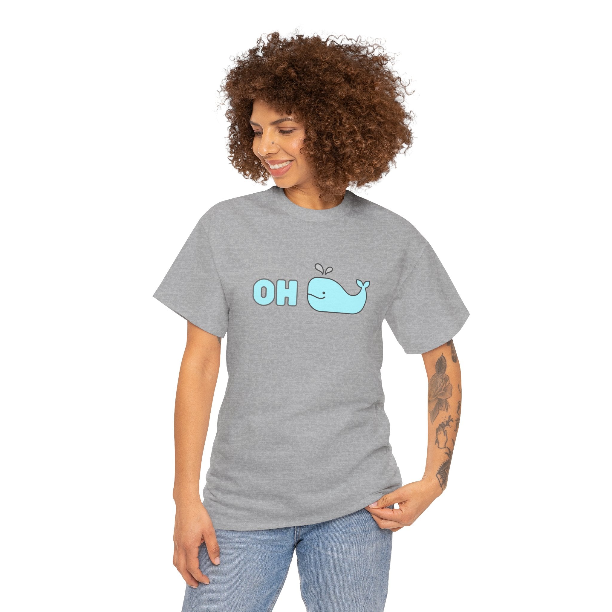 Oh Whale Funny Cute Graphic Novelty Gift Unisex T-Shirt