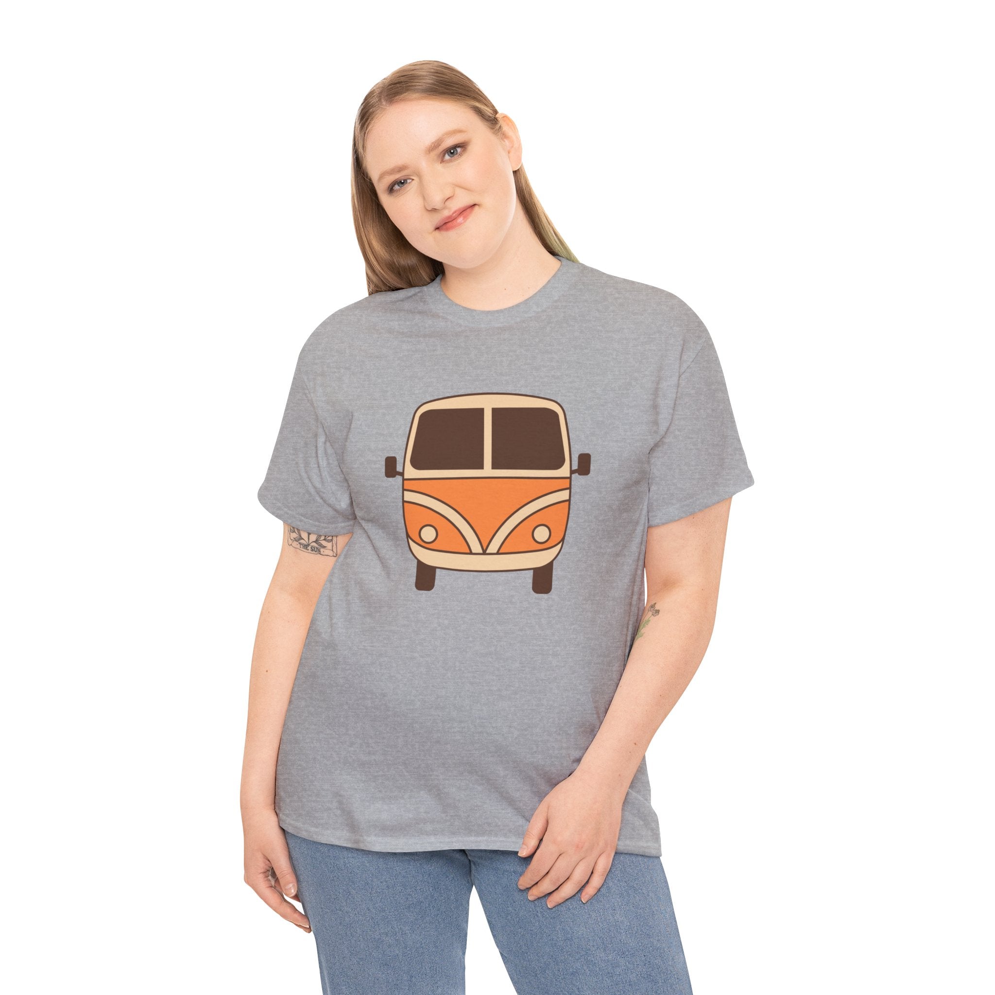 Cute Retro Vintage Bus Aesthetic Unisex Graphic Novelty Shirt Tee