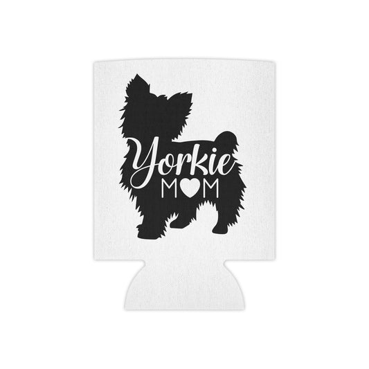 Yorkie Mom Cute Dog Lover Yorkshire Beer Soda Can Cooler Koozie