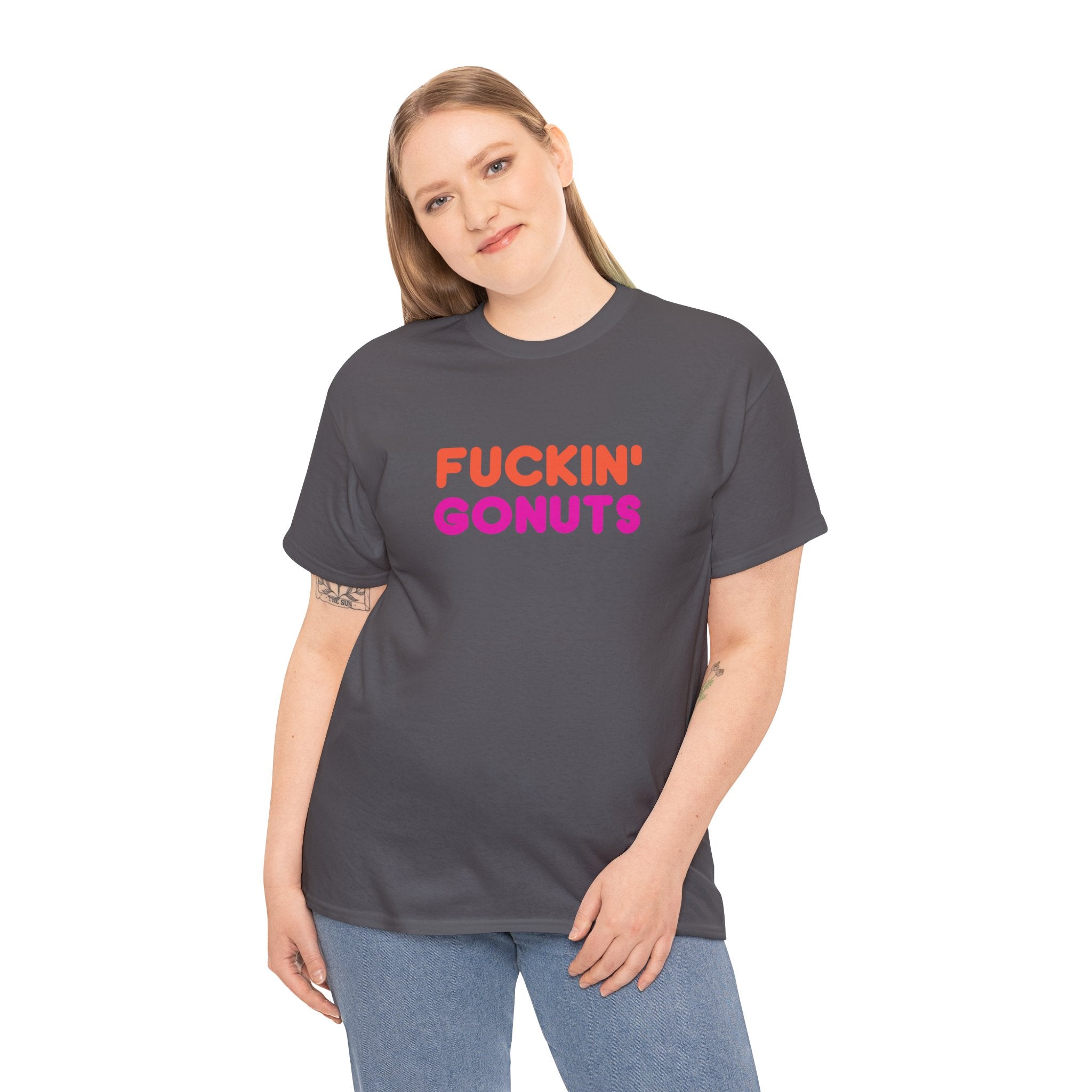 Funny Fuckin' Gonuts Dunkin Meme Novelty Graphic Tee