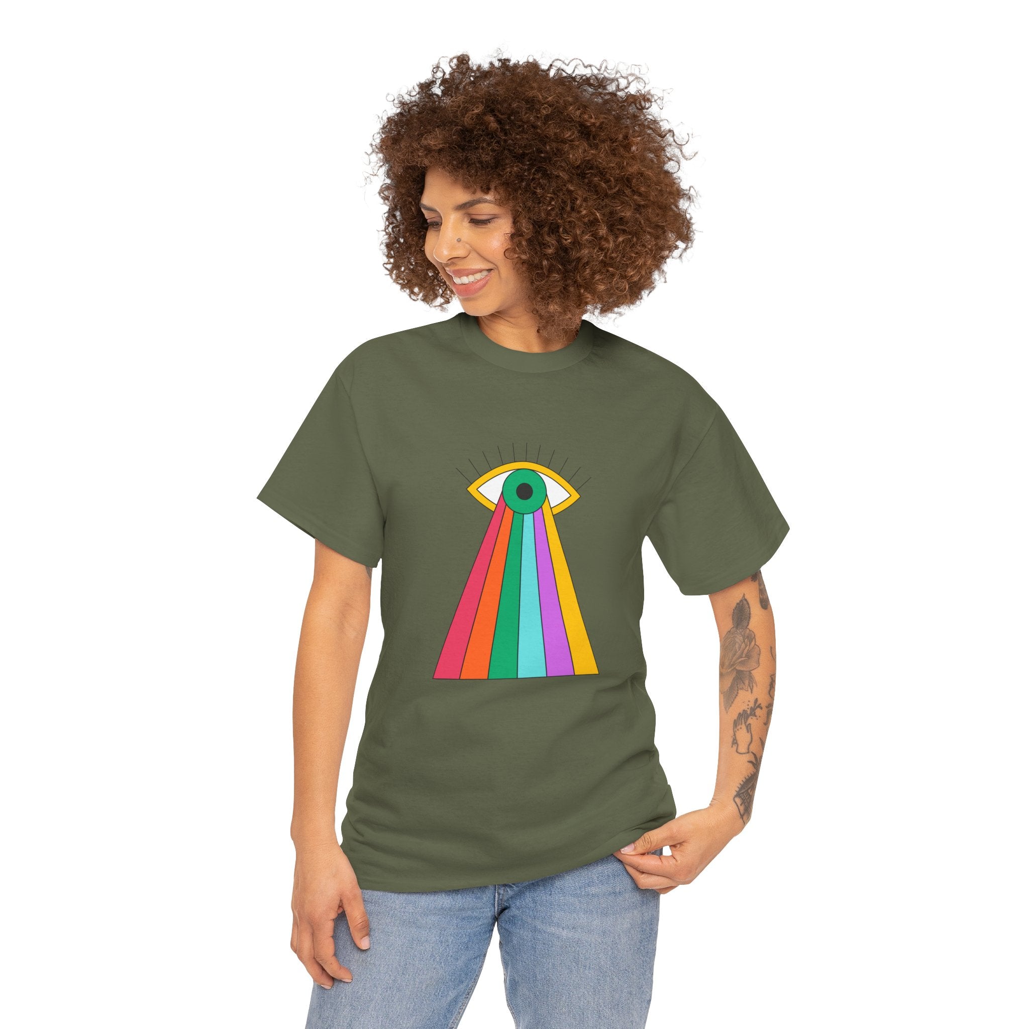 Cute Retro Vintage Eye Unisex Graphic Novelty Shirt Tee