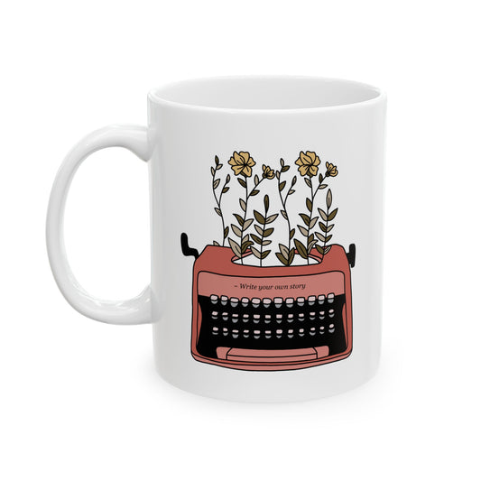 Cute Typewriter Retro Vintage Ceramic Coffee Mug