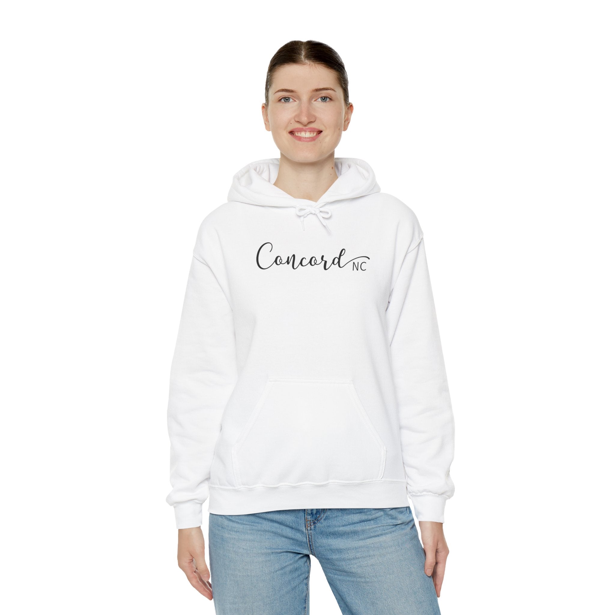 Concord North Carolina NC State Cursive Hoodie