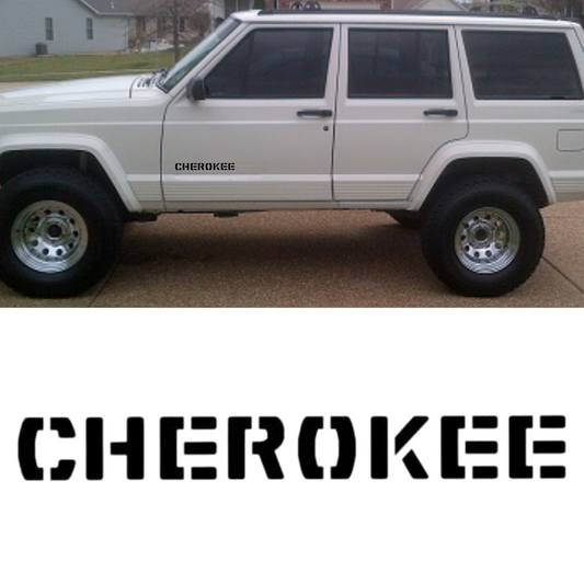 Jeep Cherokee XJ Decal Logo Set Of 2