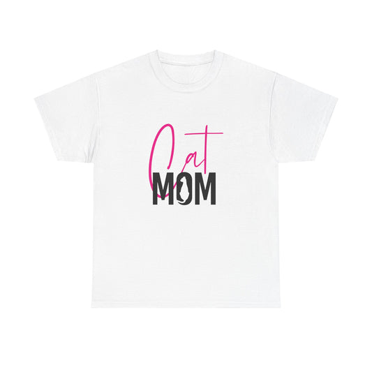 Women's Cat Mom Mama Mother Cute Graphic Novelty Tee