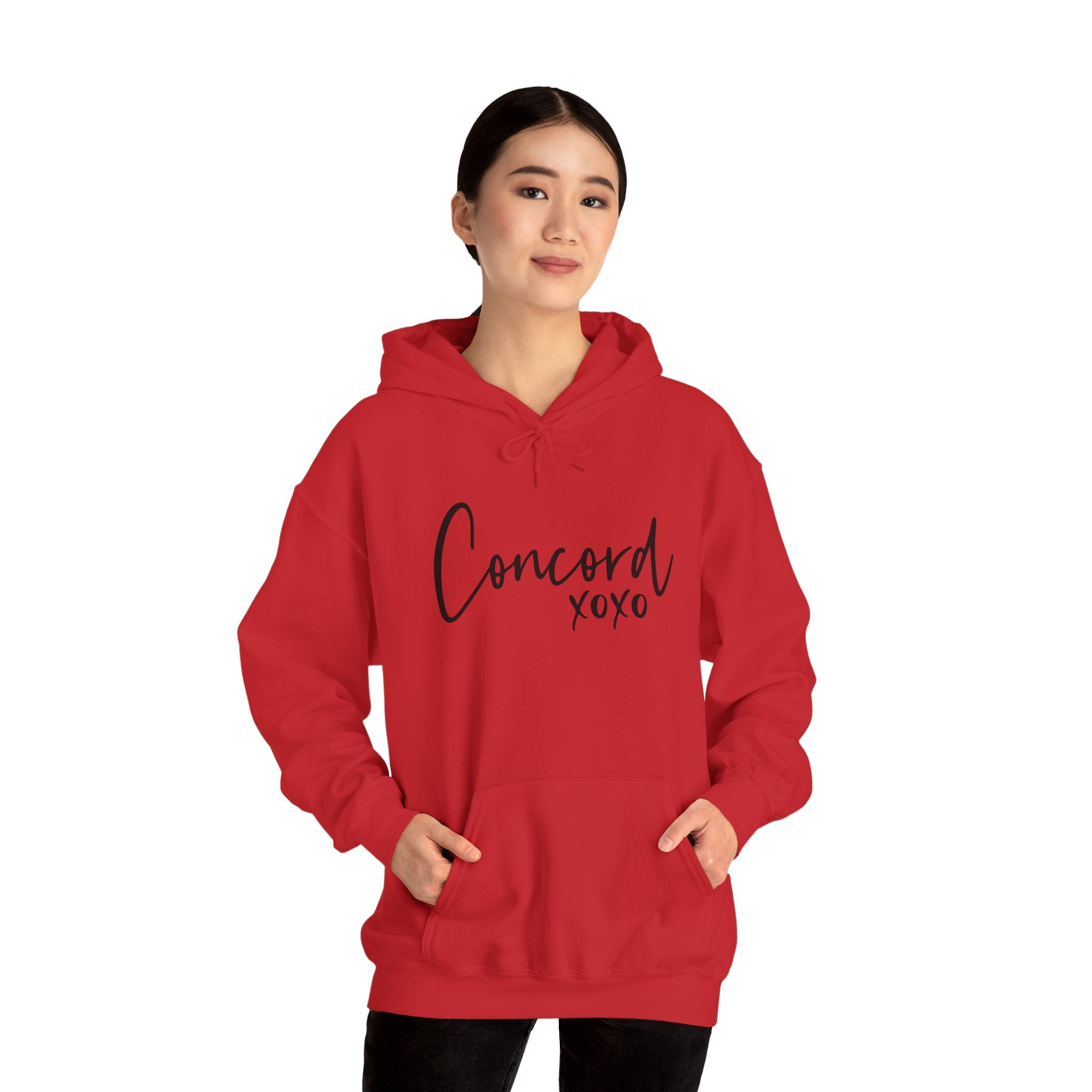 Concord North Carolina NC State Cursive Hoodie