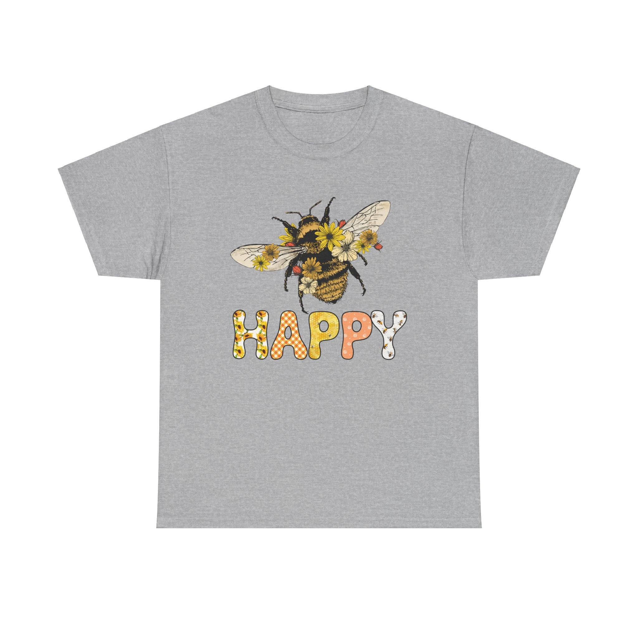 Happy Bee Cute Women's Boho Fashion T-Shirt