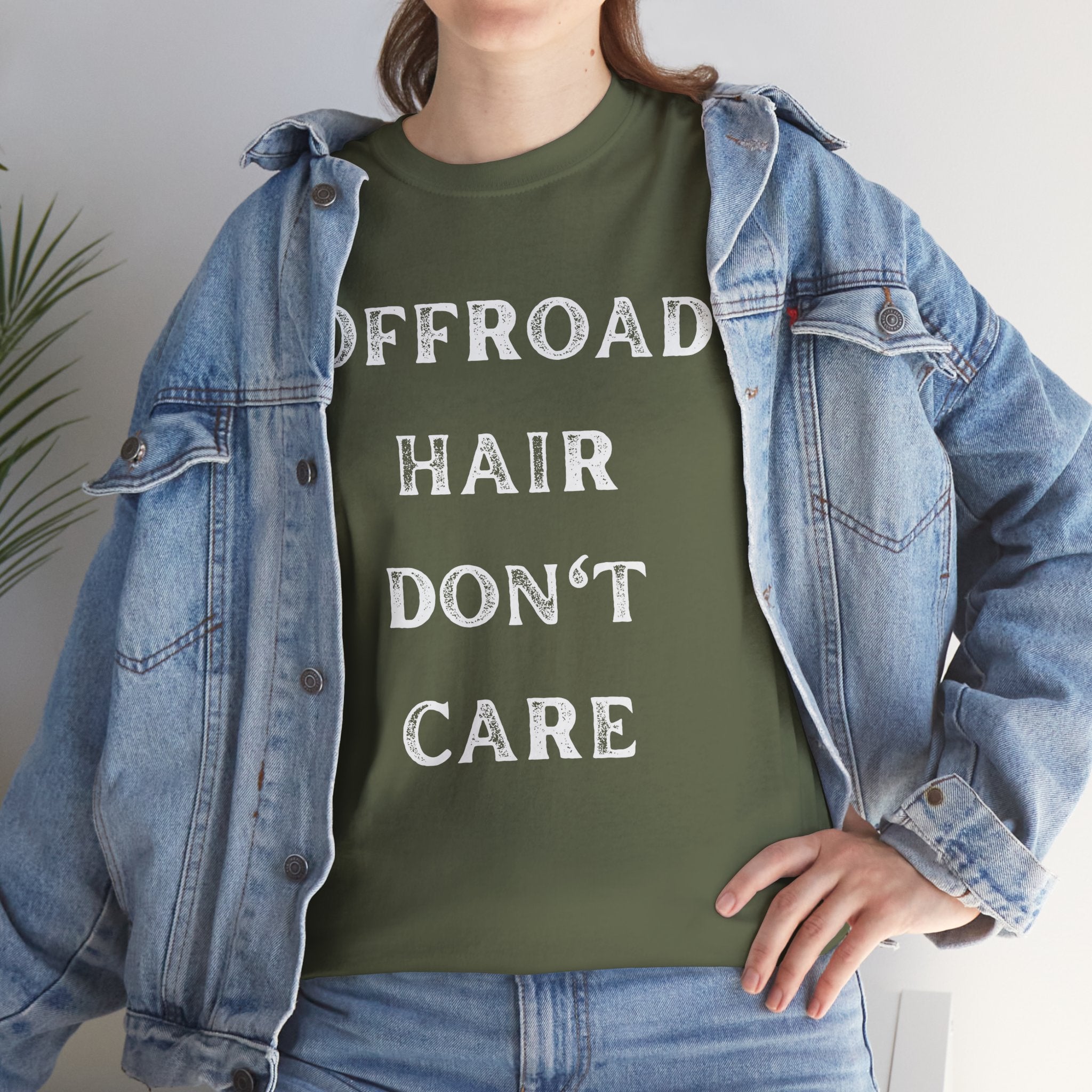 Offroad Hair Don't Care Funny Offroading 4x4 Graphic Novelty Gift Unisex T-Shirt