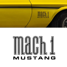 Load image into Gallery viewer, 1971 1972 Ford Mustang Mach 1 Decal Logo Set Of 2