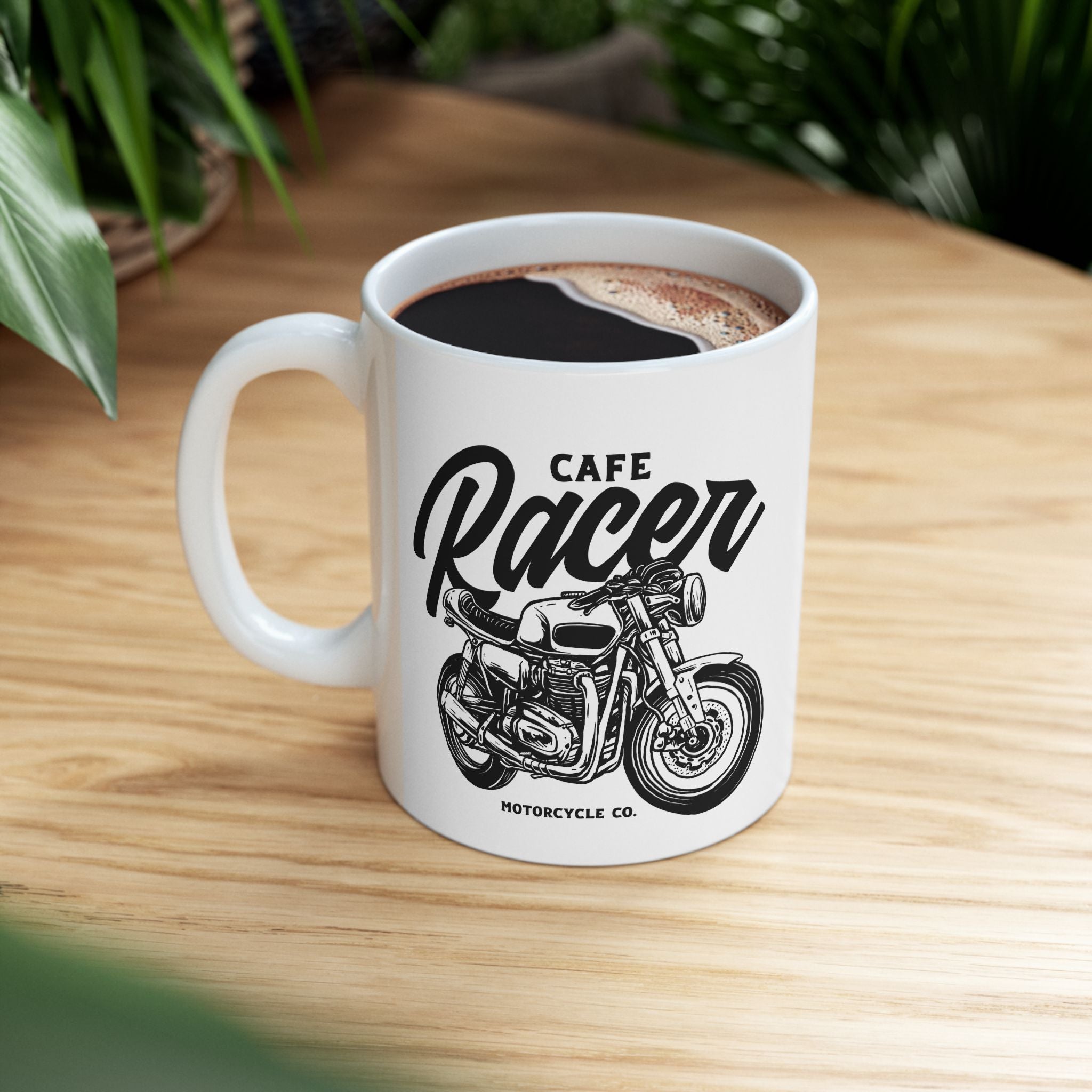 Cafe Racer Motorcycle Vintage Retro Coffee Ceramic Mug