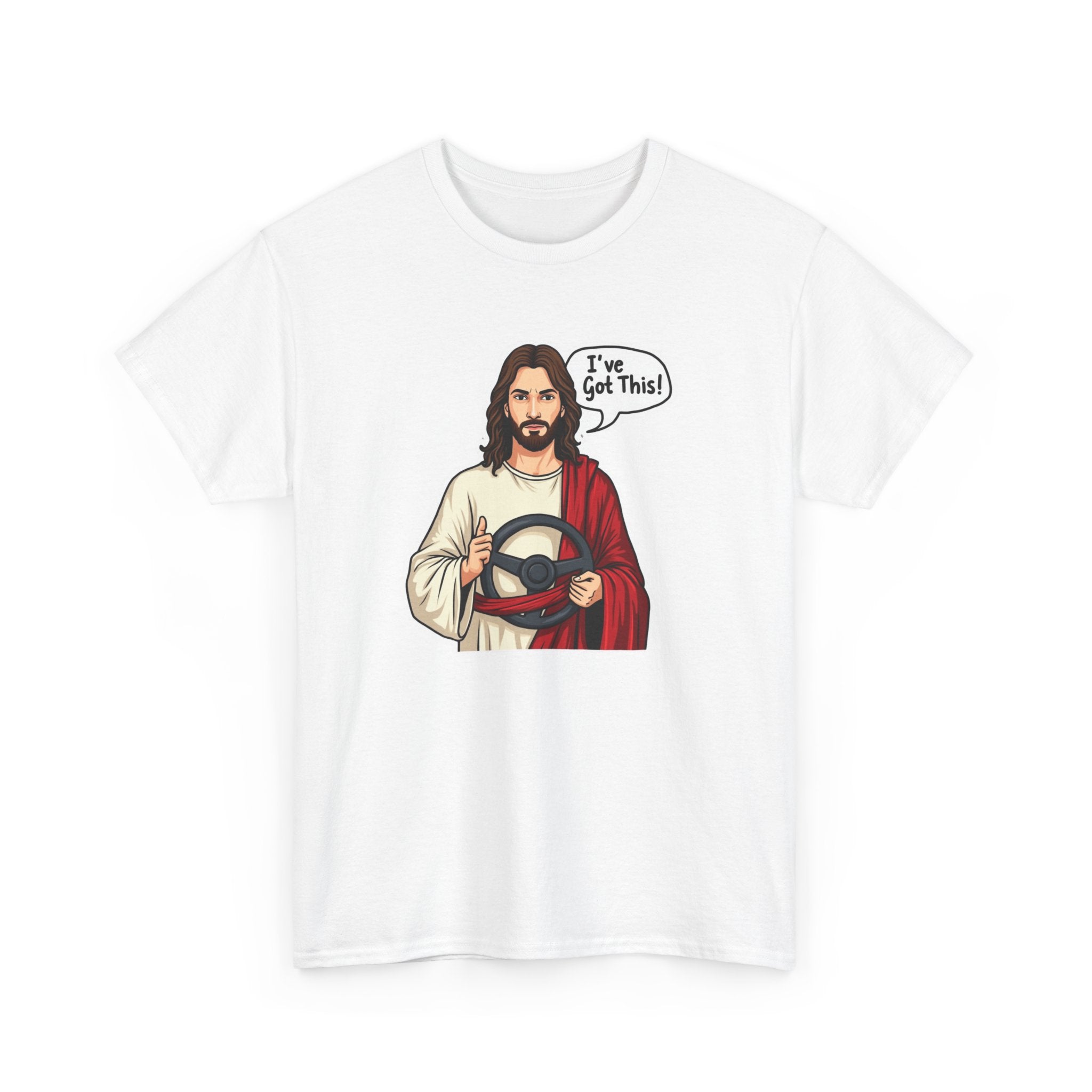 Funny Jesus JDM Car Unisex Tee, Sarcastic Graphic T-Shirt