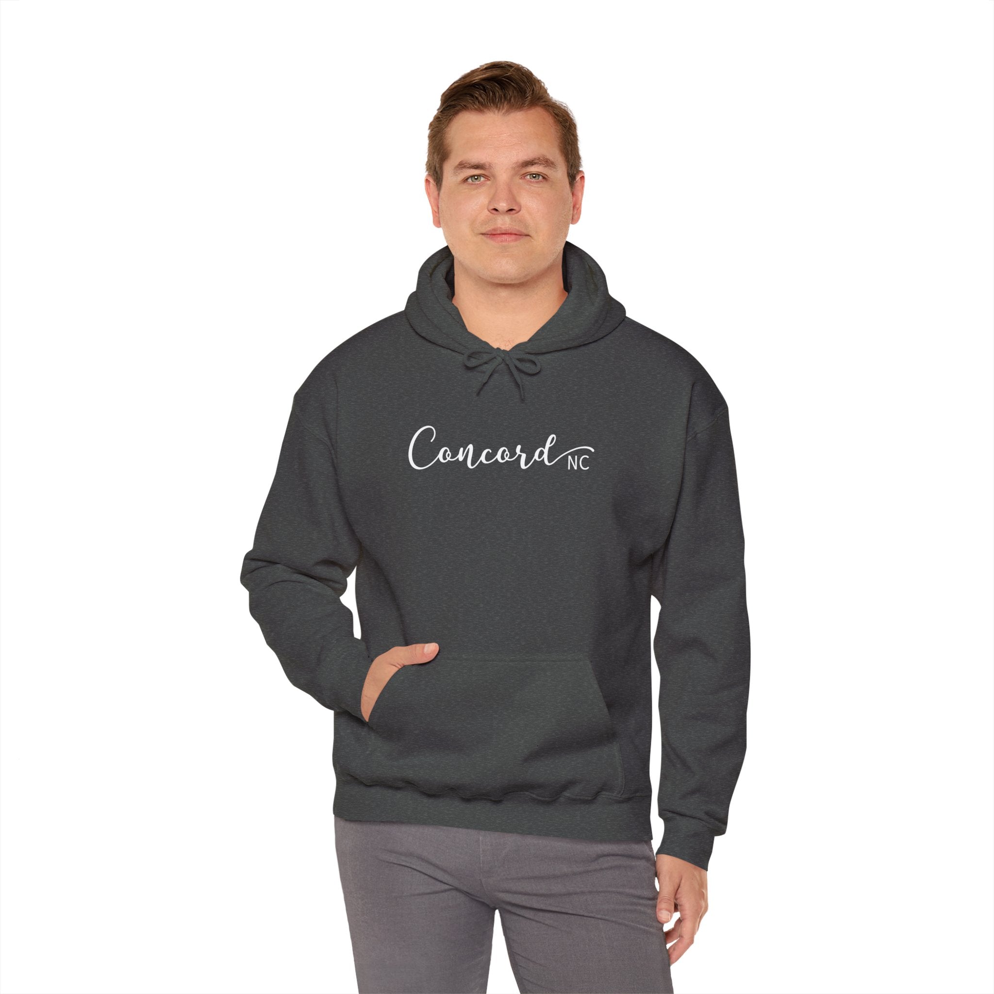 Concord North Carolina NC State Cursive Hoodie