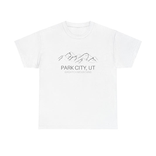 Vintage Park City Utah Souvenir Tourist Unisex Graphic Novelty T-Shirt