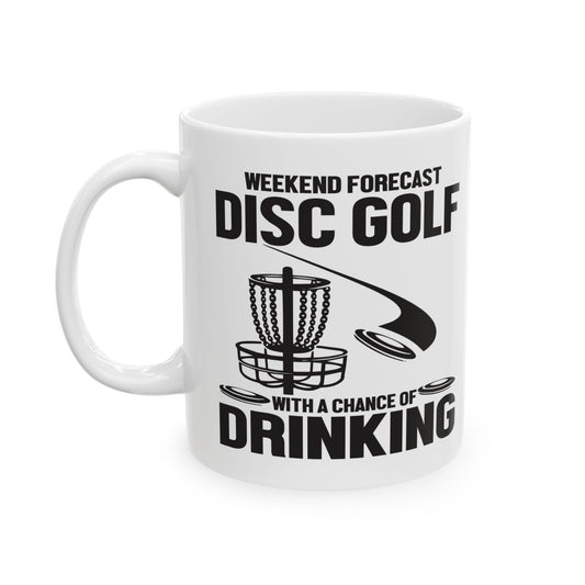 Funny Drinking Disc Golf Sport Gift Ceramic Coffee Mug