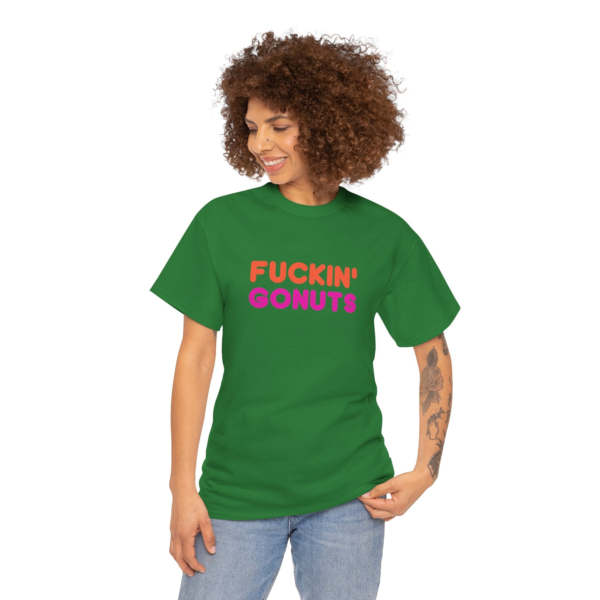 Funny Fuckin' Gonuts Dunkin Meme Novelty Graphic Tee