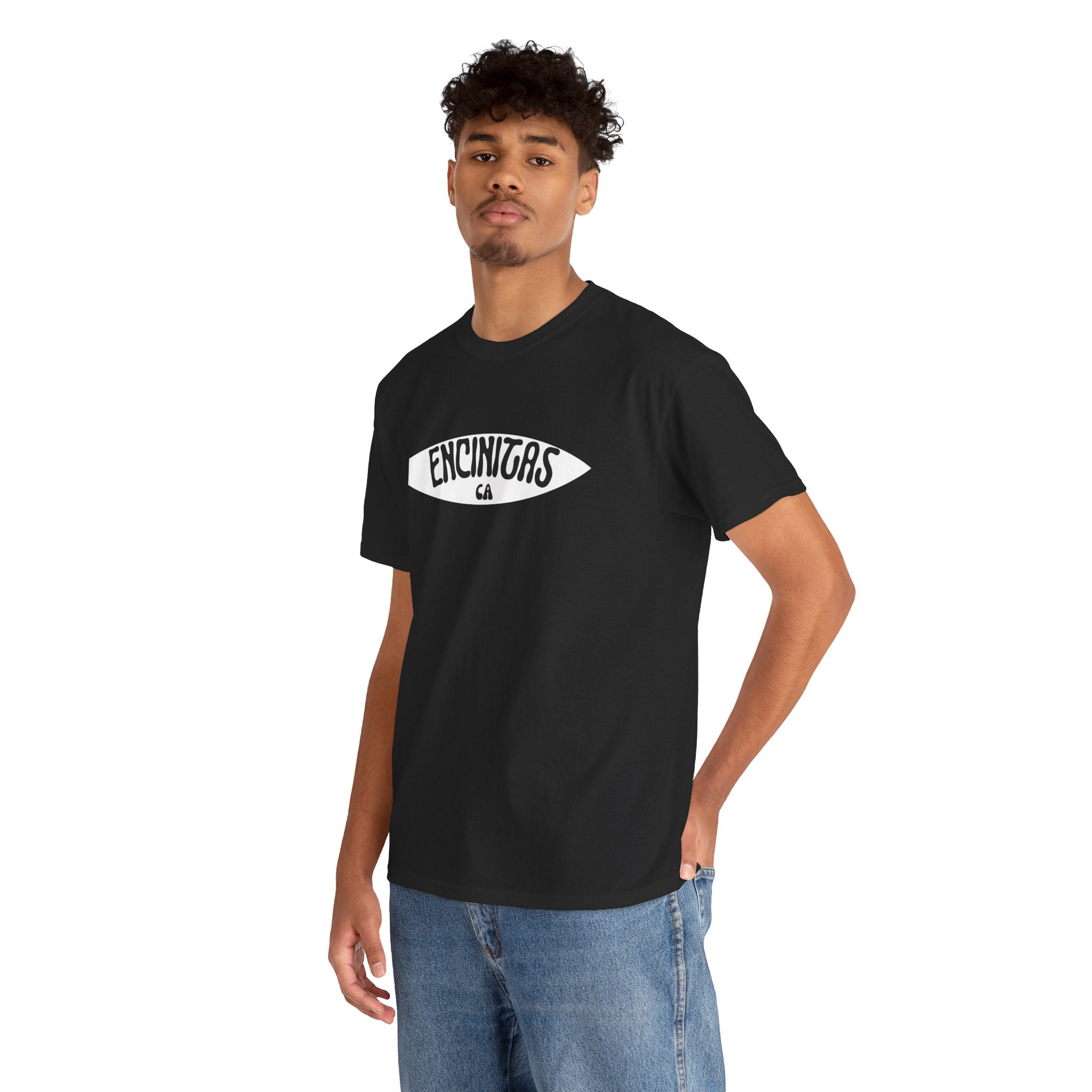 Retro Surfboard Encinitas CA Travel Souvenir Unisex T-Shirt